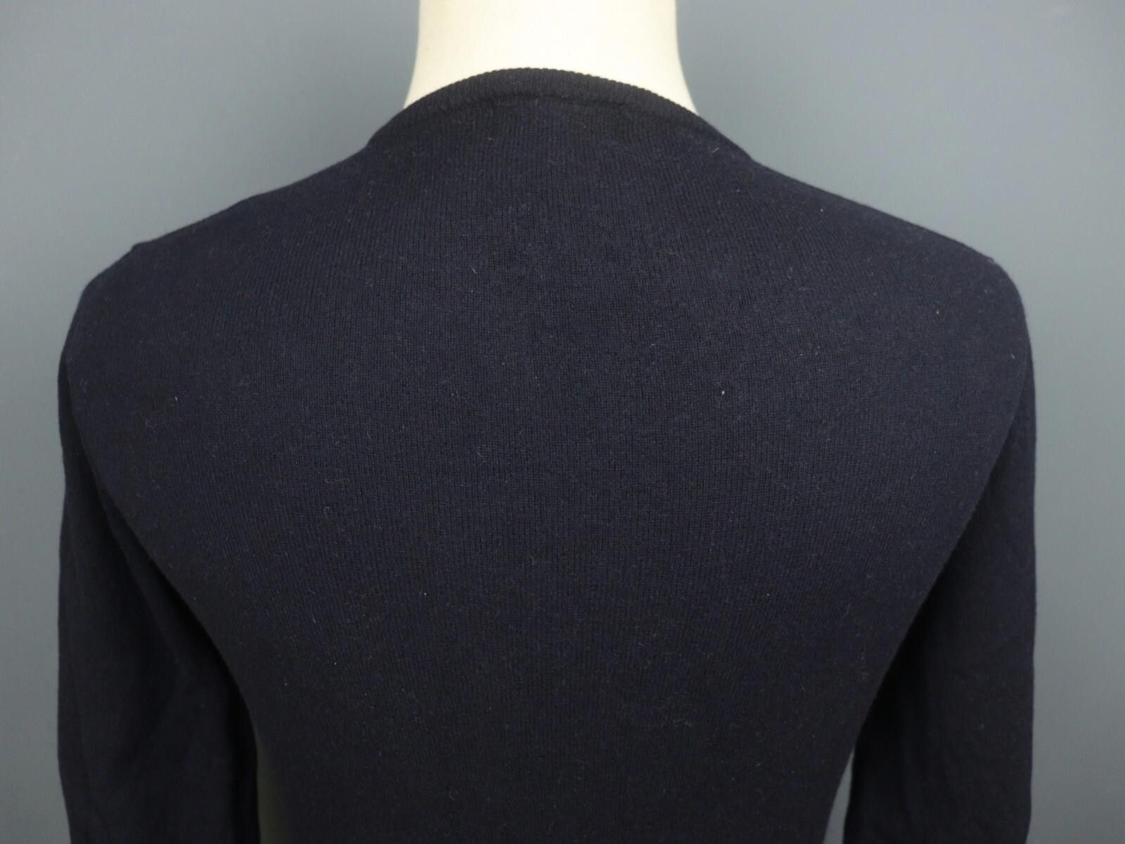 Boggi Boggi Black 100% Wool Tight Knit V-Neck Sweater Size M Size M / US 6-8 / IT 42-44 - 9 Thumbnail