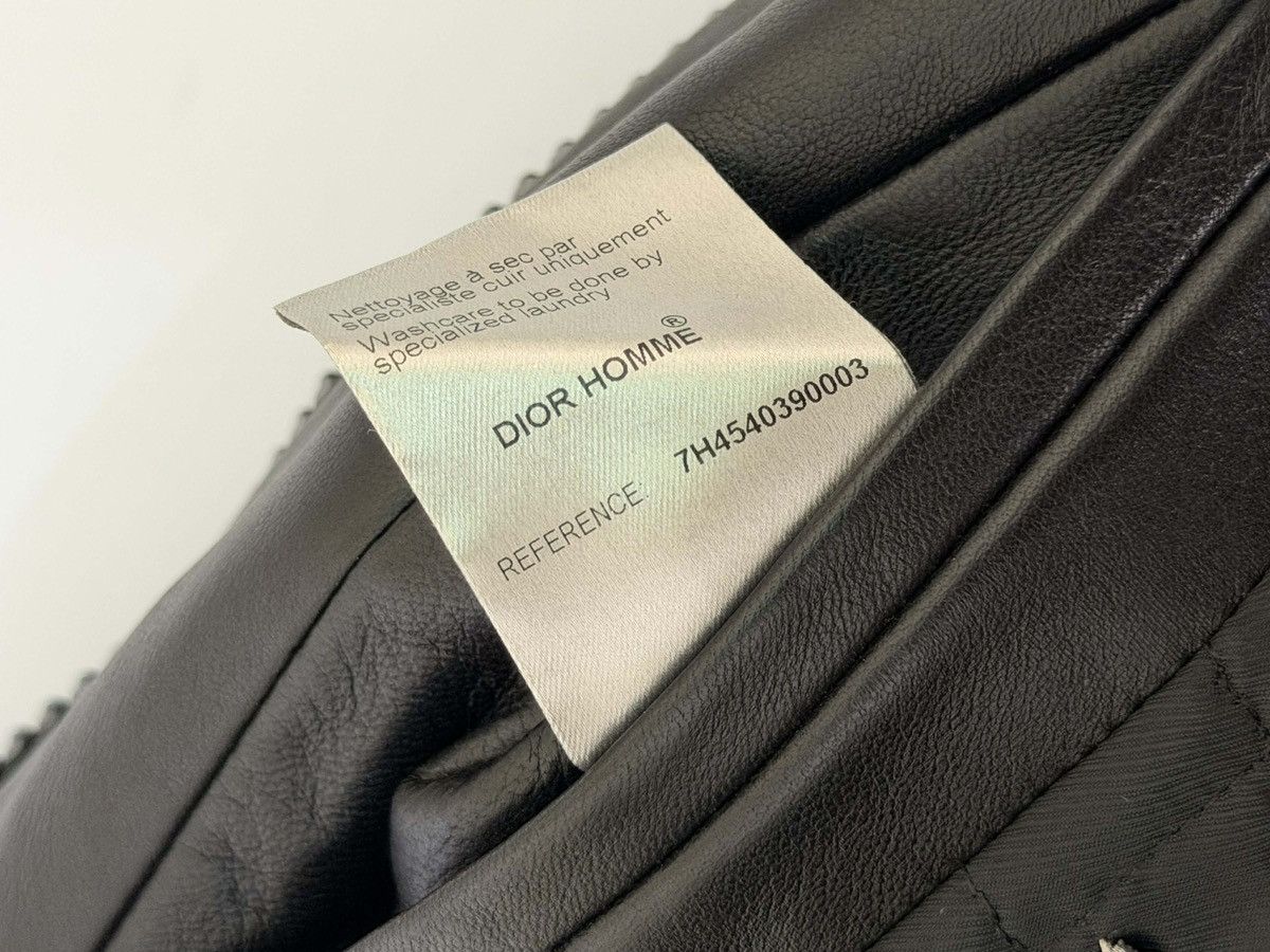 Dior Dior Homme SS07 “Navigate” Biker Leather Jacket Size US XS / EU 42 / 0 - 12 Thumbnail