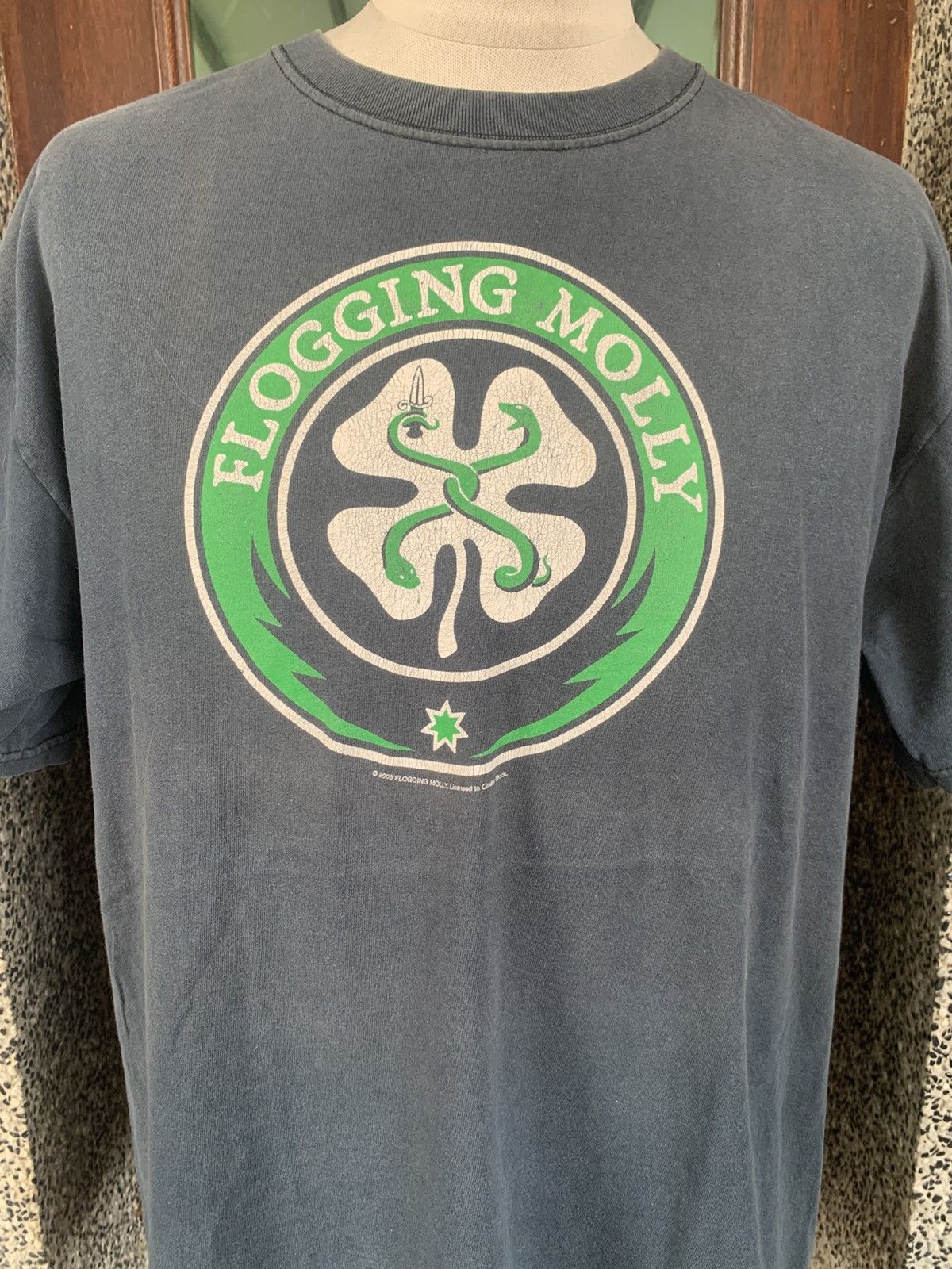Band Tees × Vintage Vintage 2003 Logging Molly Punk Rock Band T shirt Size US L / EU 52-54 / 3 - 2 Thumbnail