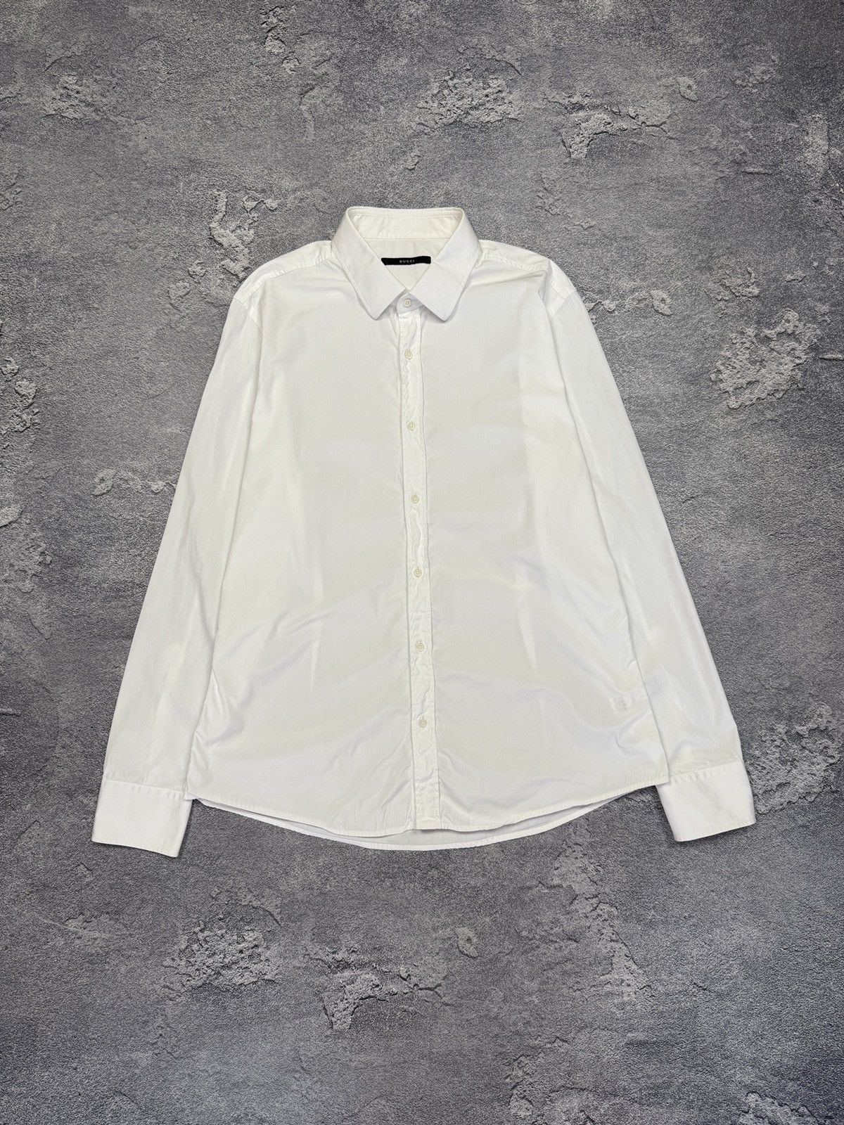 Gucci Vintage Gucci White Shirt Size US L / EU 52-54 / 3 - 1 Thumbnail