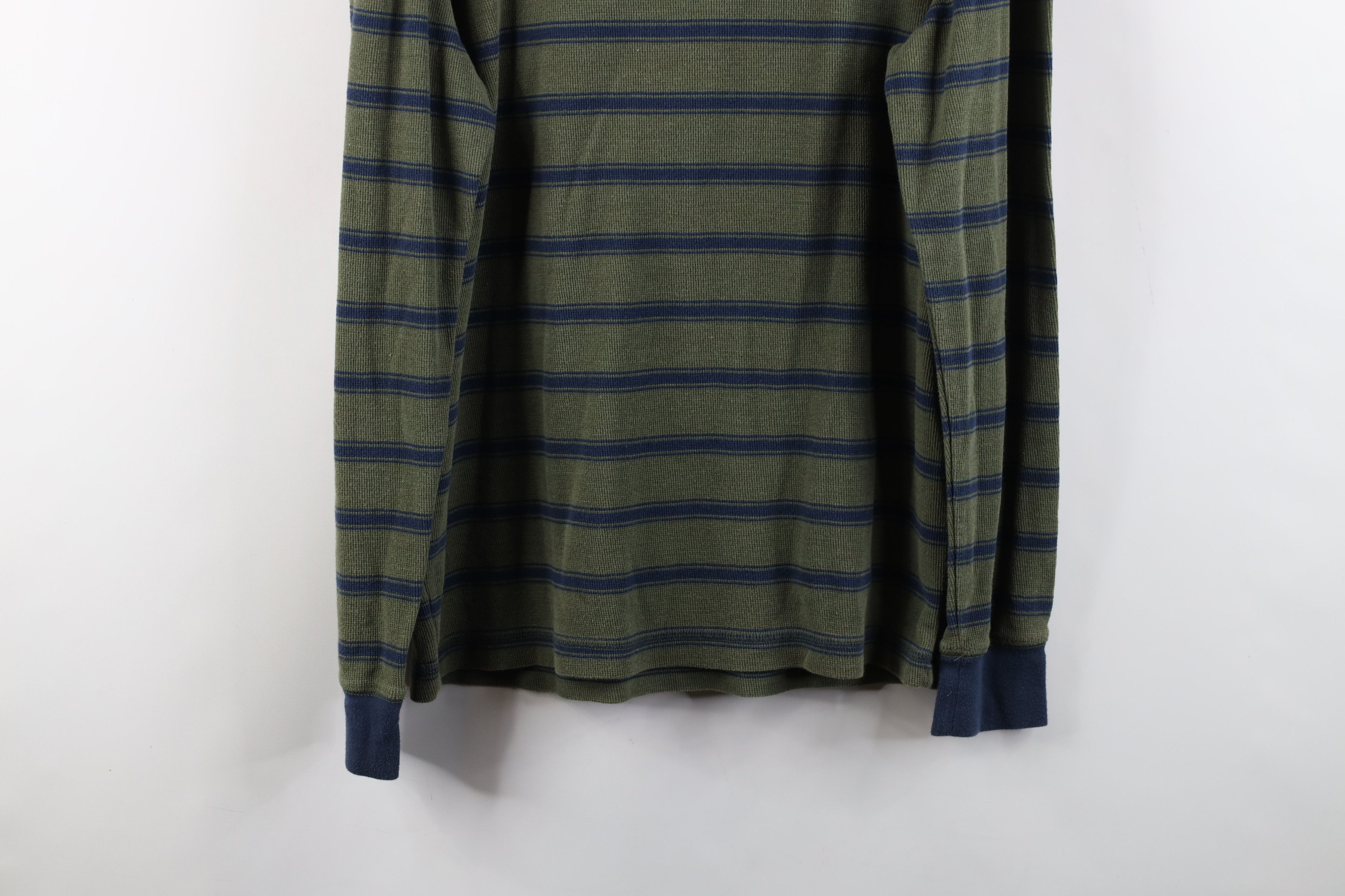 Gap × Vintage Vintage Y2K Gap Waffle Knit Long Sleeve Henley T-Shirt Size US L / EU 52-54 / 3 - 10 Thumbnail