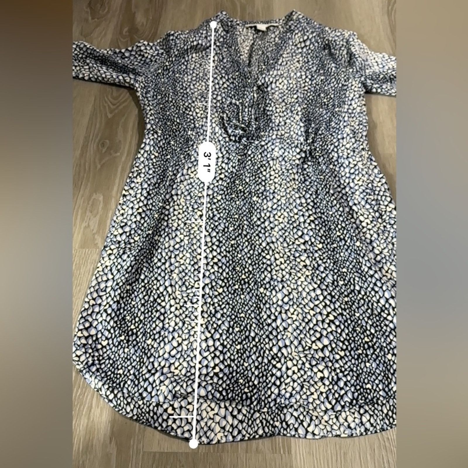 Diane von Furstenberg Diane Von Furstenberg Freya Silk Blend Shirt Dress Sz 6 Size M / US 6-8 / IT 42-44 - 13 Thumbnail