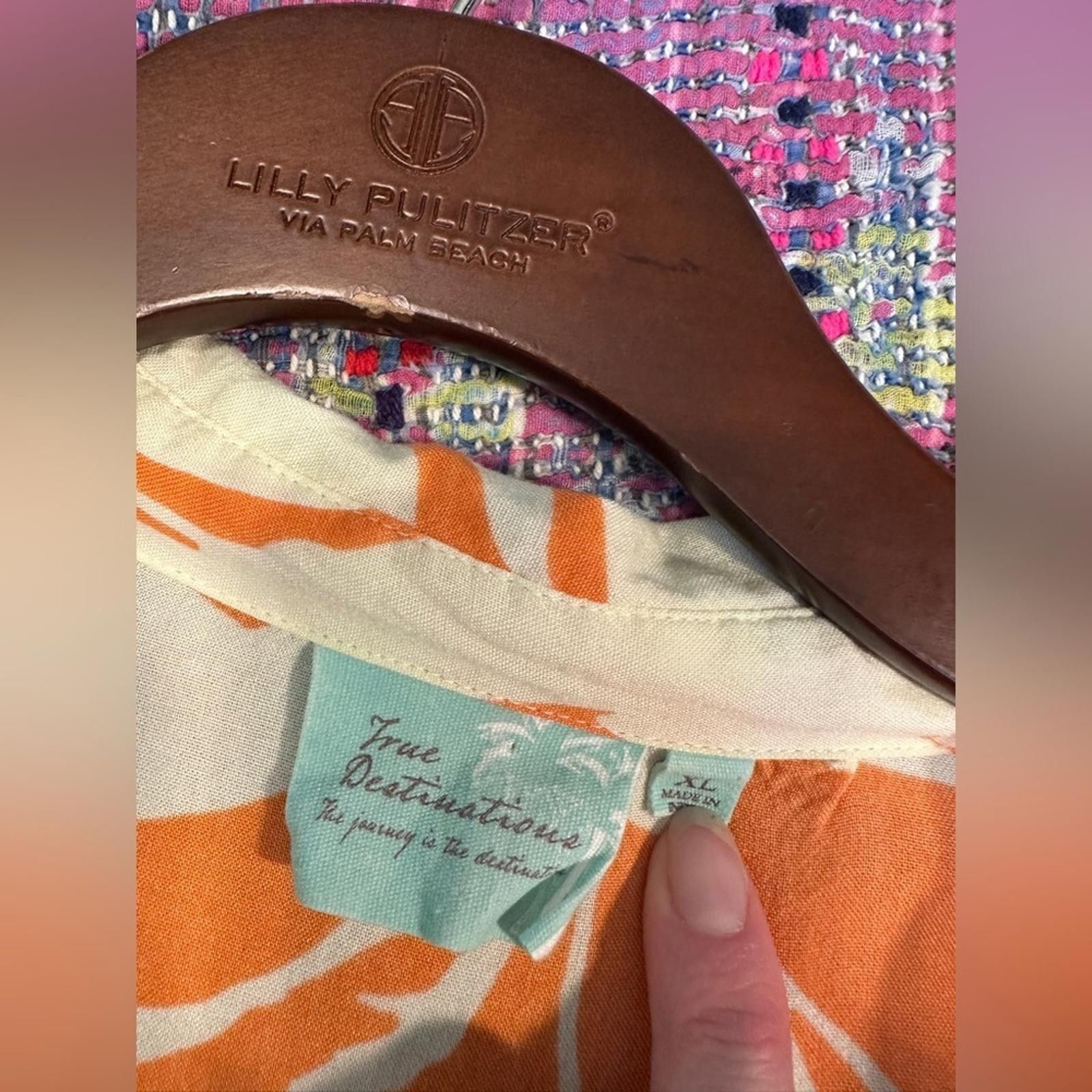 Other Free Destinations XL EUC Resort wear Set EUC Blouse Shorts Size XL / US 12-14 / IT 48-50 - 7 Thumbnail