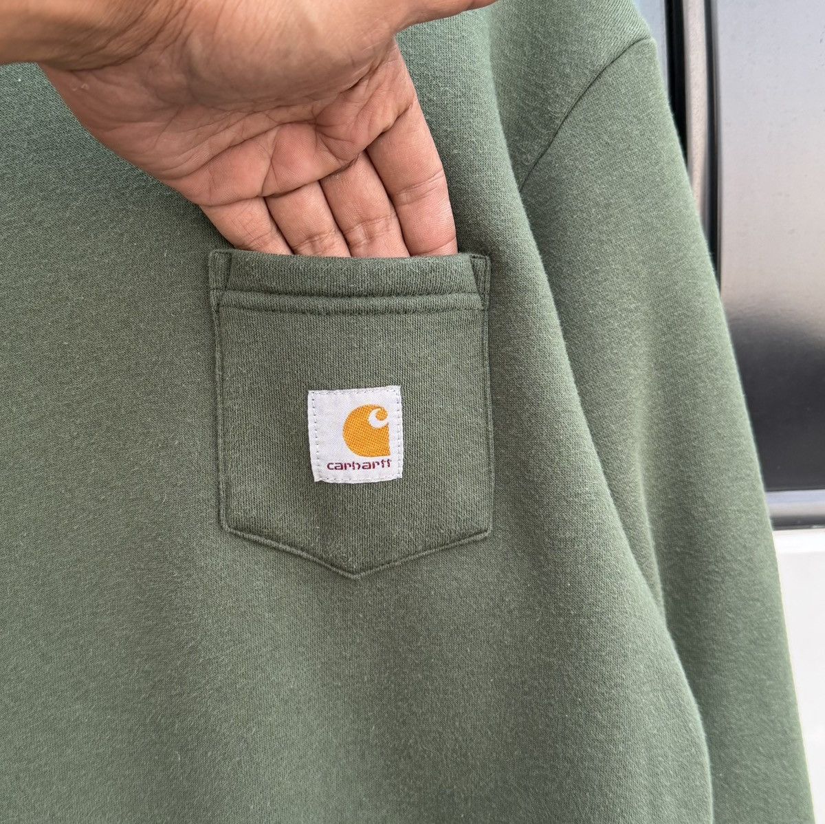 Carhartt Carhartt Pocket Crewneck Sweatshirt Size US XL / EU 56 / 4 - 6 Thumbnail