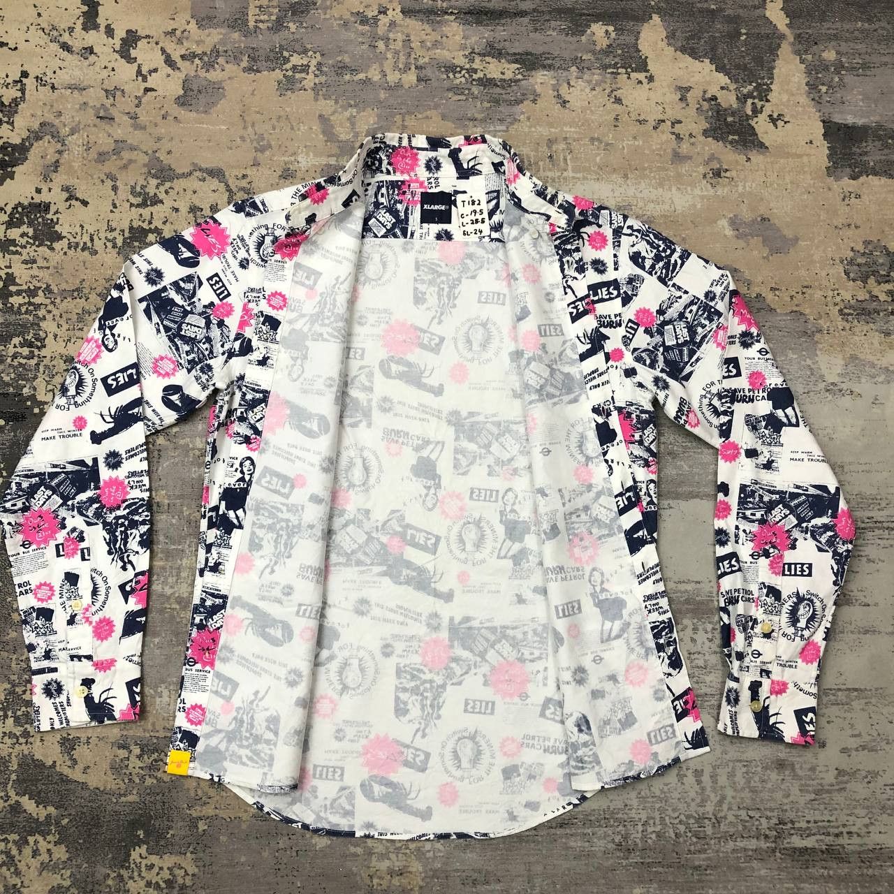Xlarge T182 XLARGE X JAMIE REID PUNK NEWSPAPER SHIRTS Size US S / EU 44-46 / 1 - 3 Thumbnail