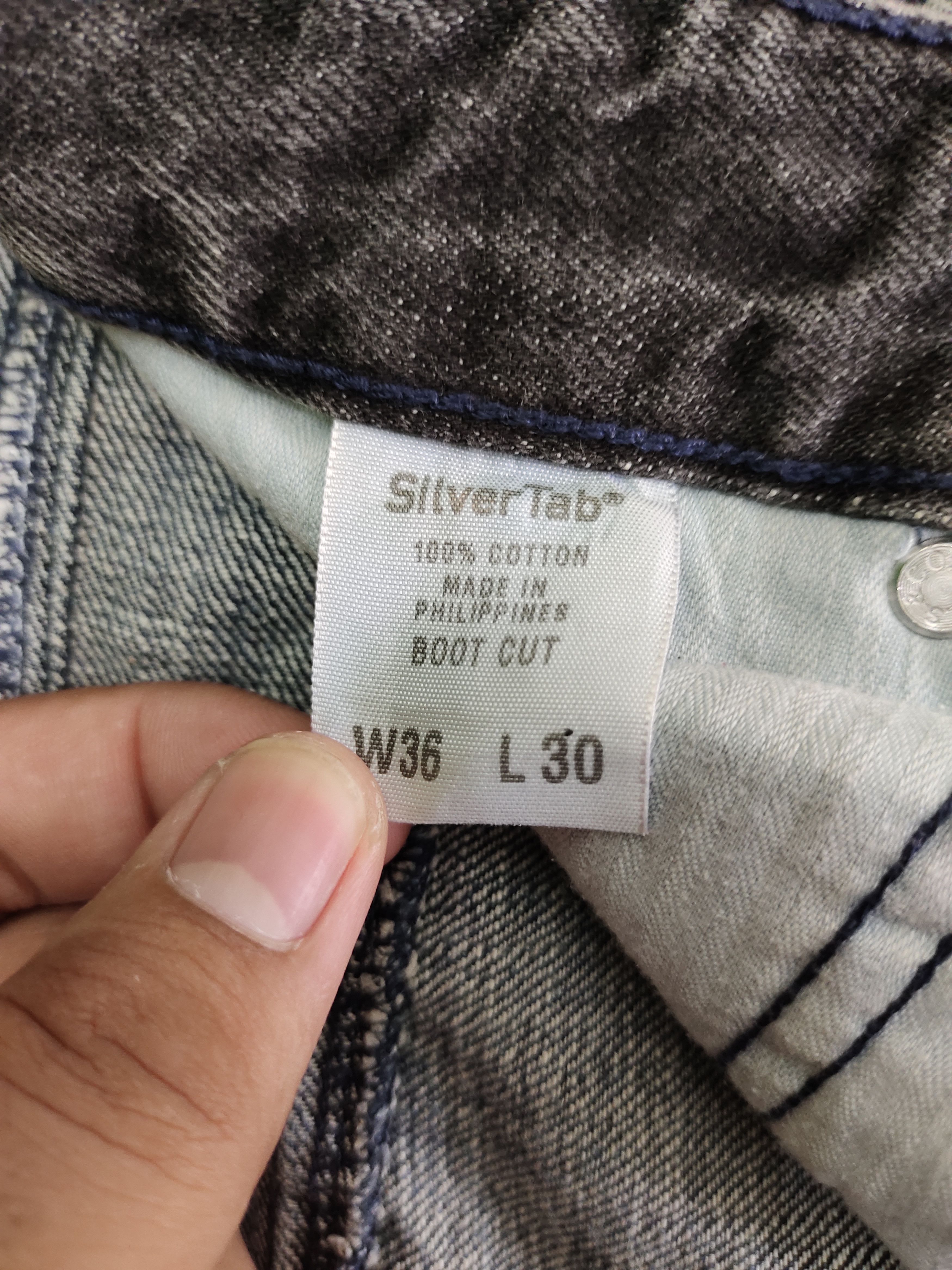 Levi's Vintage Clothing Baggy Bootcut Jean Levis SilverTab Denim Wide Leg Size US 37 - 14 Thumbnail