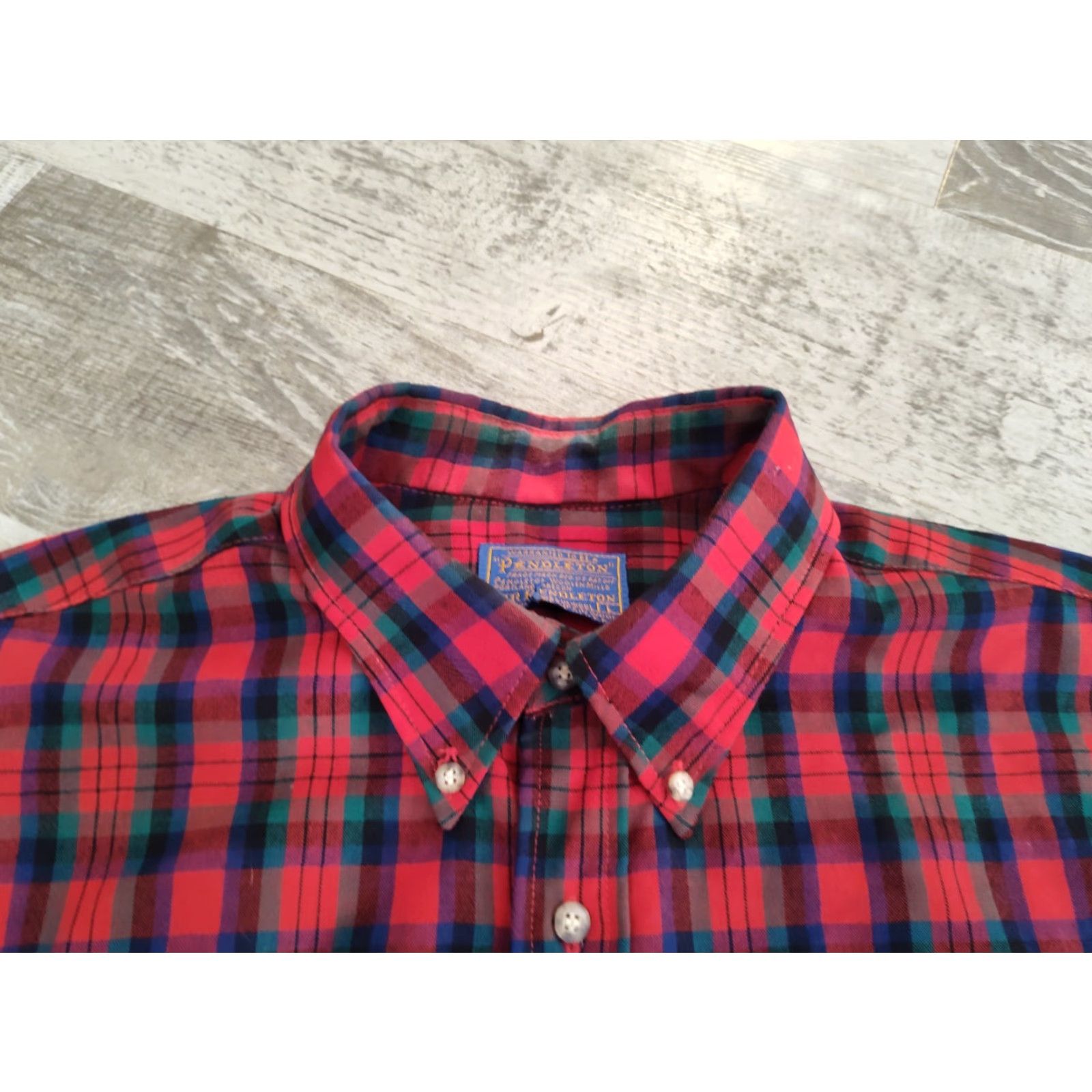 Pendleton VINTAGE Pendleton Men's Flannel Shirt L Long Sleeve Plaid Wool Tartan 90s Casual Outdoors Size US L / EU 52-54 / 3 - 6 Thumbnail