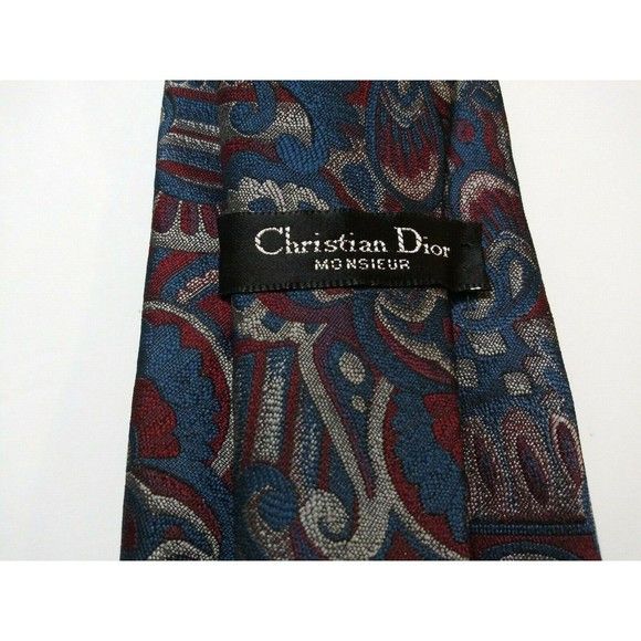 Christian Dior Monsieur CHRISTIAN DIOR MEN'S NEW 95%POLYESTER TIE WIDTH: 3 5/8" Size ONE SIZE - 2 Thumbnail