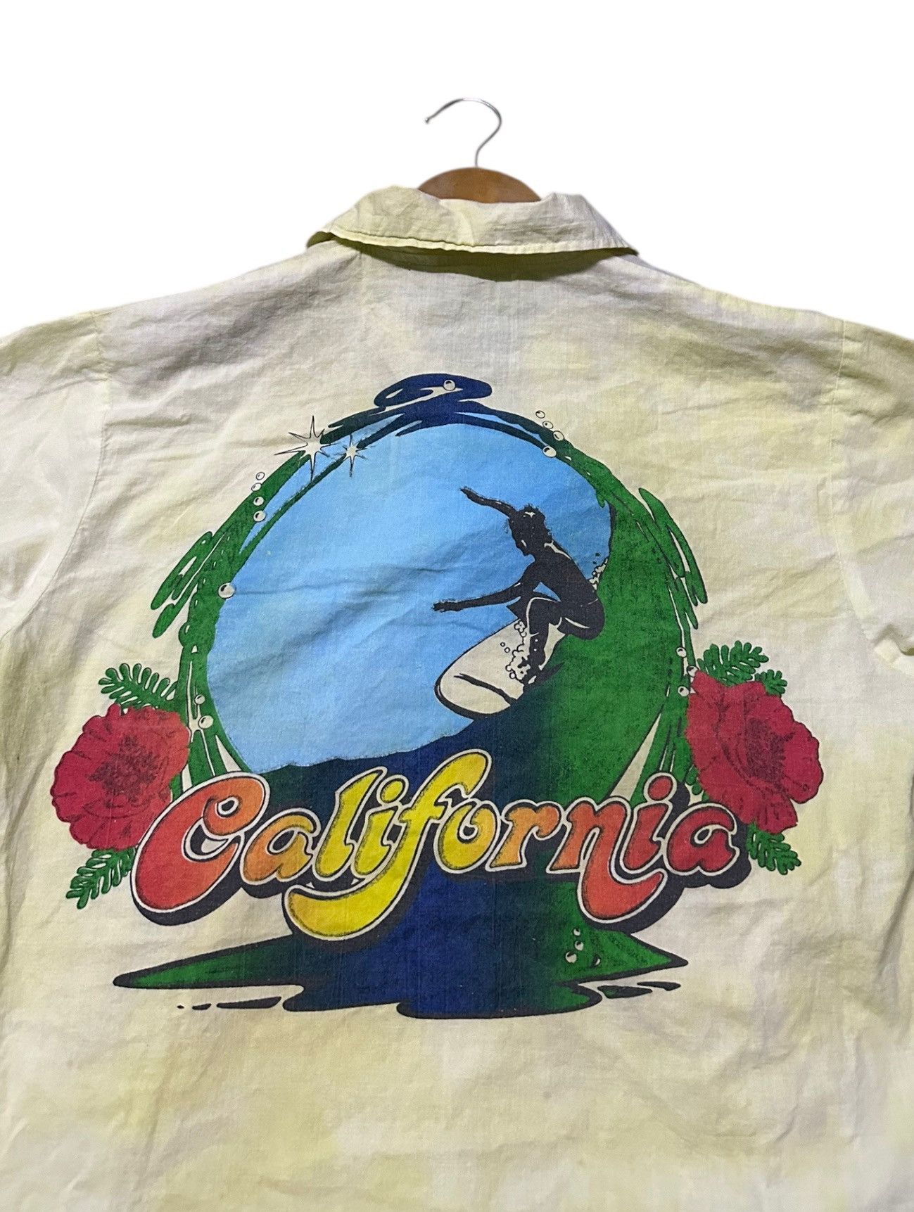 Sun Surf Vintage 80s Surf California tye dye backhit shirt Size US M / EU 48-50 / 2 - 7 Thumbnail
