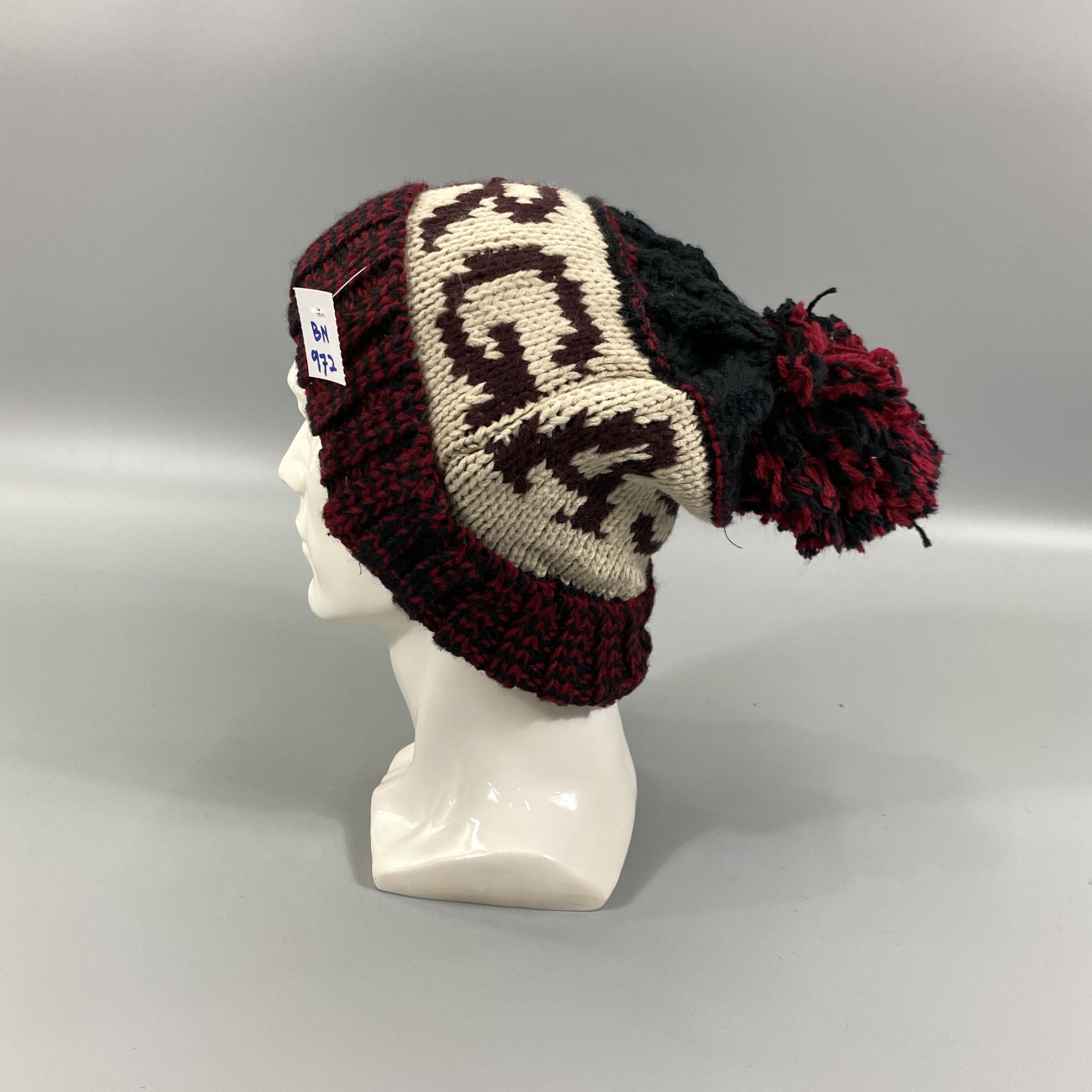 Japanese Brand Knitted Snow Cap Beanie Hat Pom Pom -BN972 Size ONE SIZE - 1 Thumbnail