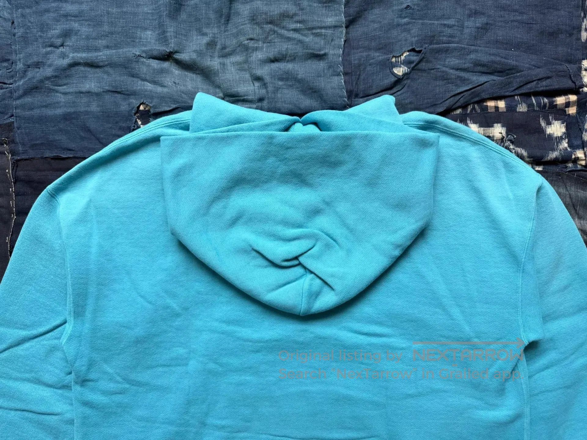 Visvim Blue Hoodie with Front Pocket and Embroidered Logo. Size US XL / EU 56 / 4 - 6 Thumbnail