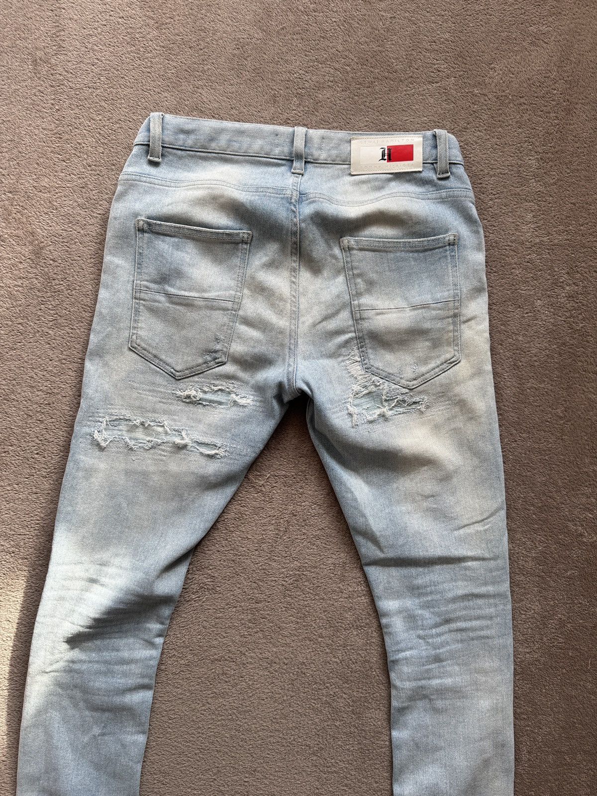 If Six Was Nine Tommy Hilfiger Lewis Hamilton Y2K distressed Jean Amiri Vibe Size US 30 / EU 46 - 4 Thumbnail