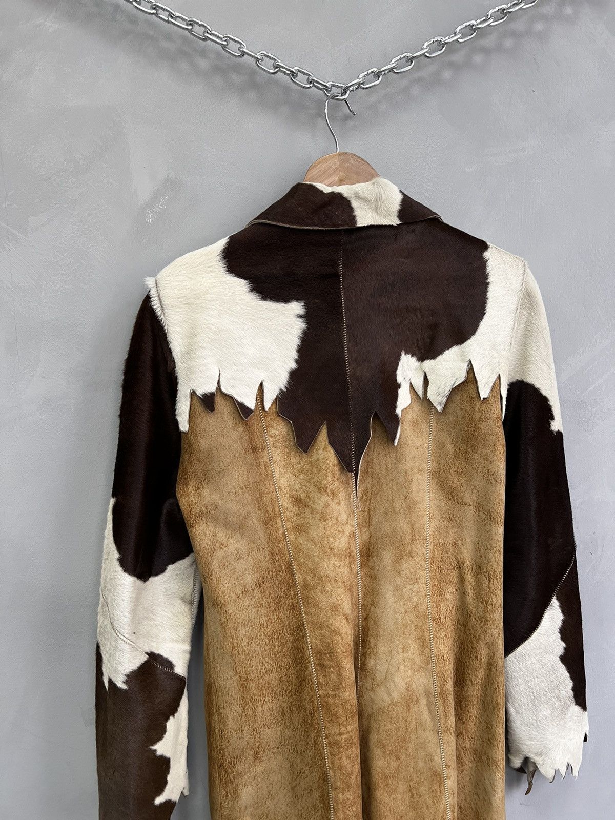 Japanese Brand × Le Grande Bleu (L.G.B.) SALE✅✅LEATHER COAT cow vintage leather made in italy 90's Size S / US 4 / IT 40 - 10 Thumbnail