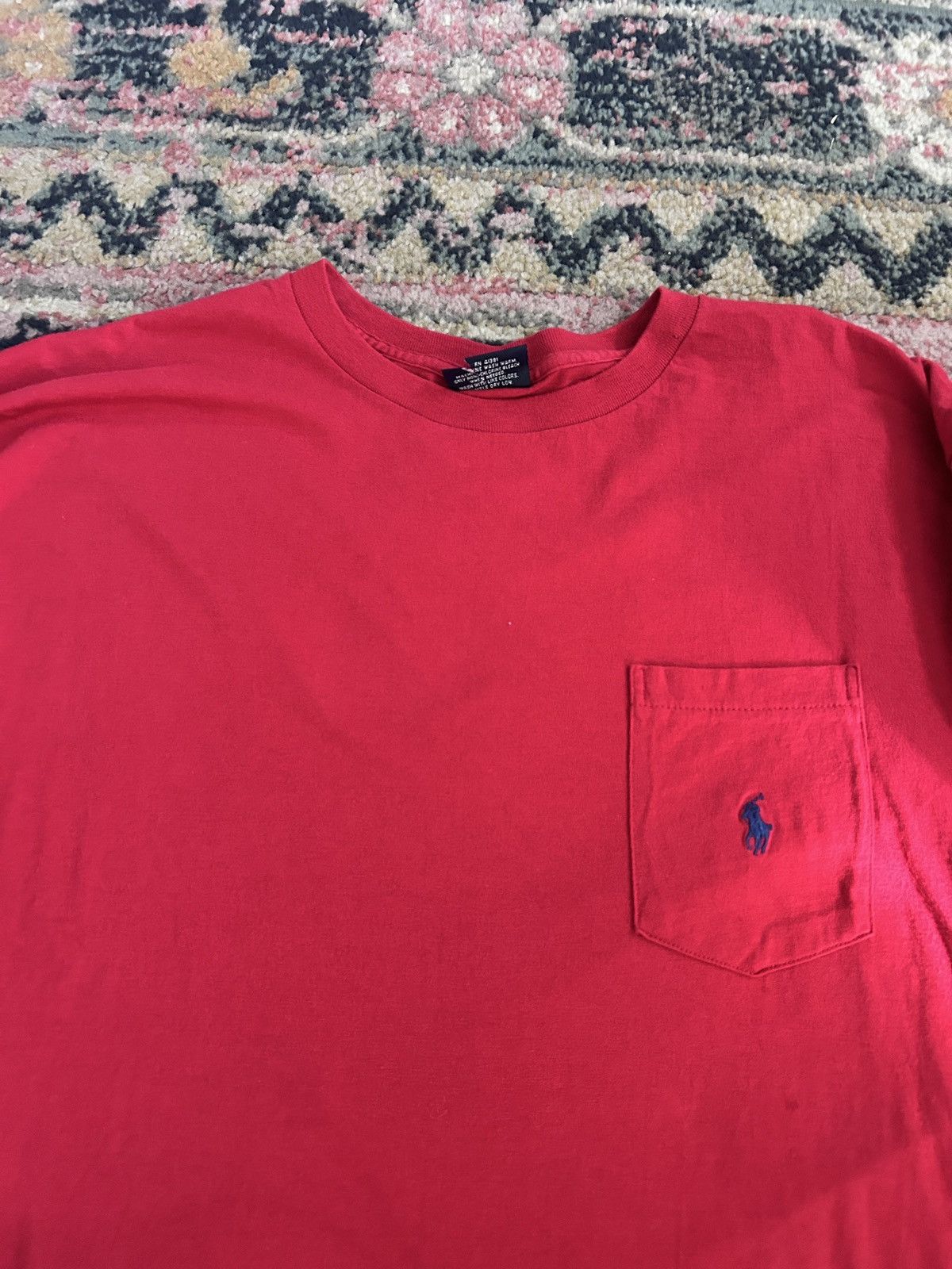 Polo Ralph Lauren Vintage 90s Polo Ralph Lauren Long Sleeve Pocket T-Shirt Size US L / EU 52-54 / 3 - 2 Thumbnail