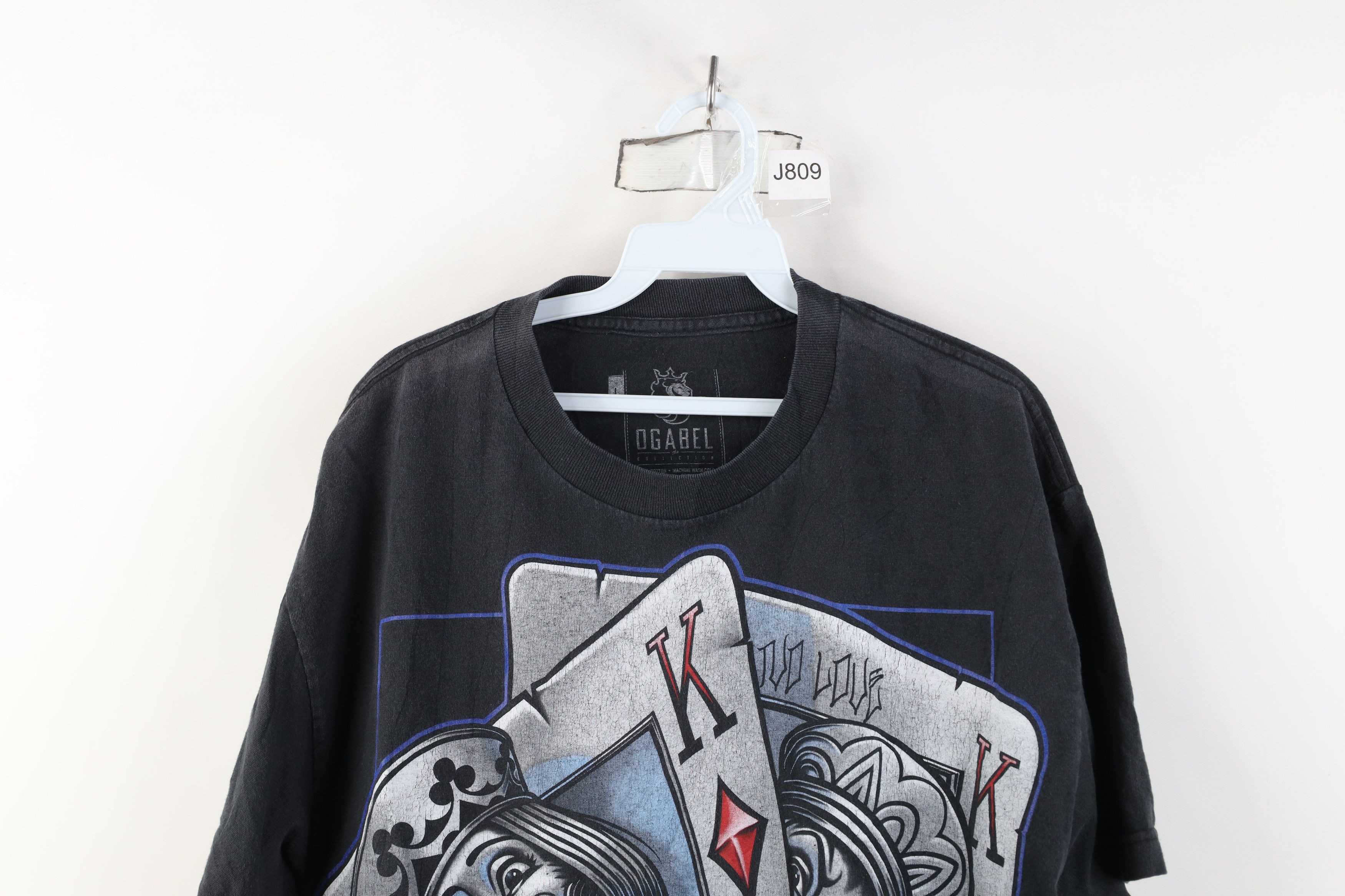 Vintage Vintage Y2K Streetwear Hustle Poker Cards Diamond T-Shirt Size US L / EU 52-54 / 3 - 2 Thumbnail