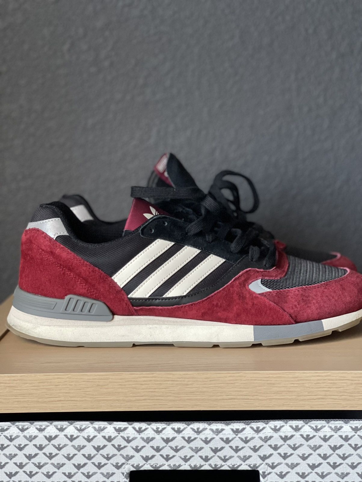 Adidas Adidas Quesense Collegiate Burgundy colorway Size US 13 / EU 46 - 1 Thumbnail