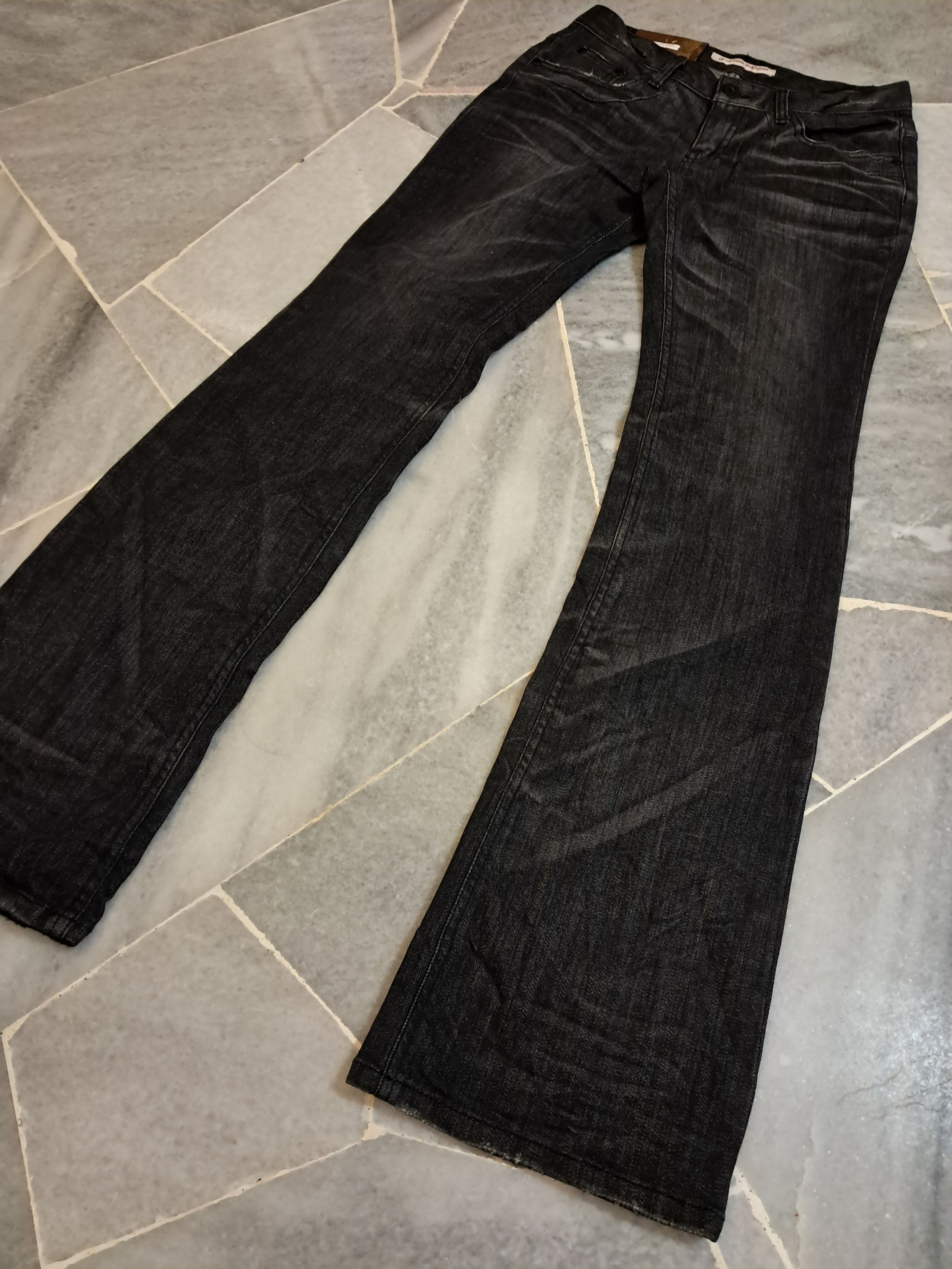 In The Attic × Japanese Brand × Tornado Mart Flare Jeans Originally Faded Black Japan Zero Time premium Size US 26 / EU 42 - 1 Thumbnail