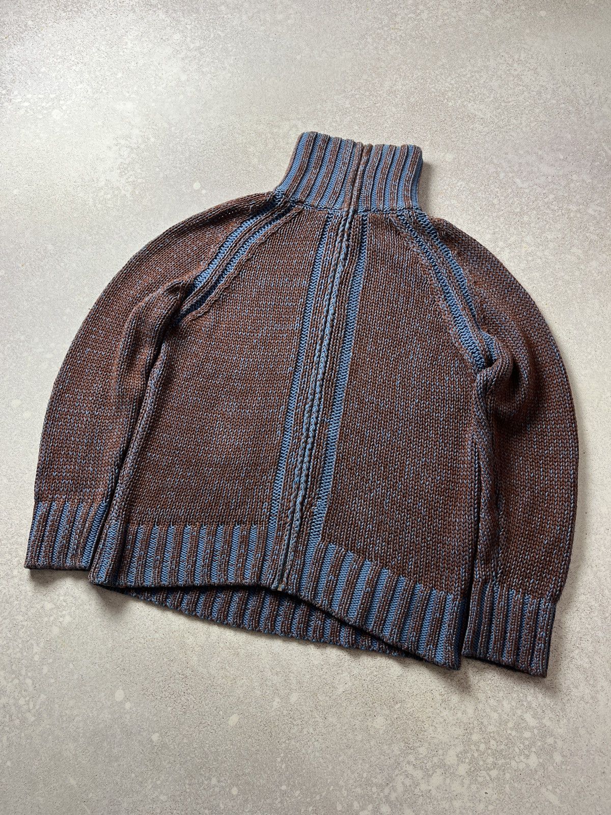 Diesel Vintage Diesel cable knit heavyweight sweater high neck Size US M / EU 48-50 / 2 - 1 Thumbnail