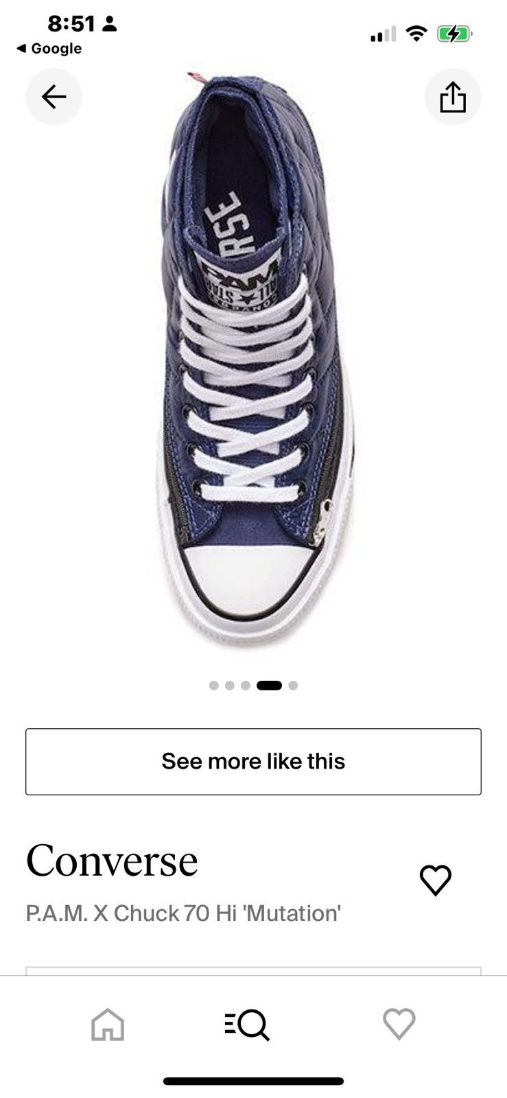 New Converse P.A.M. x Chuck 70 Hi 'Mutation 9.5 Men’s
