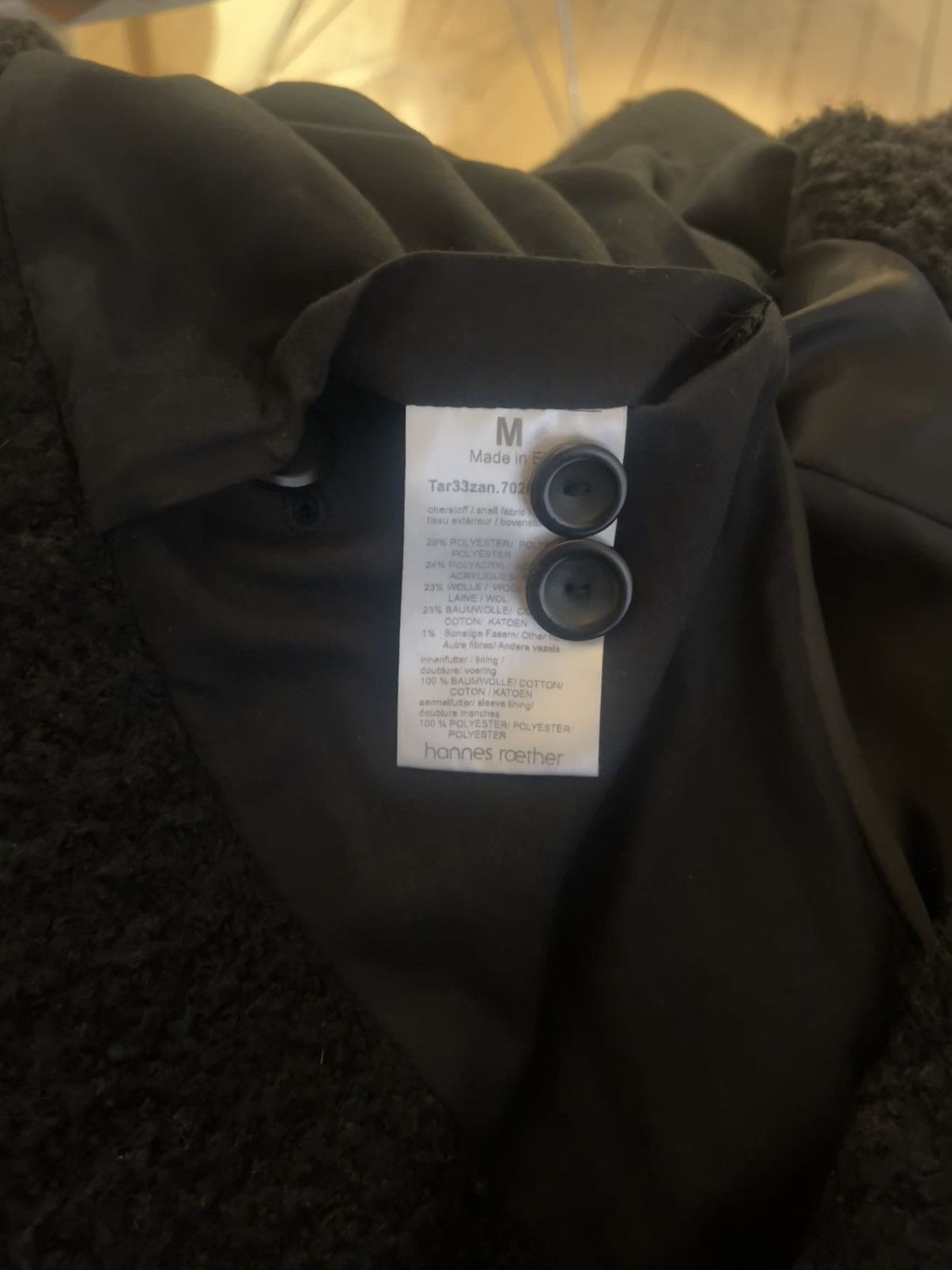 hannes roether Hannes roether coat Size US M / EU 48-50 / 2 - 4 Thumbnail
