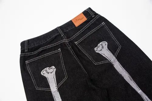 Jean High street vintage ripped and blasted straight baggy jeans Size US 32 / EU 48 - 4 Thumbnail