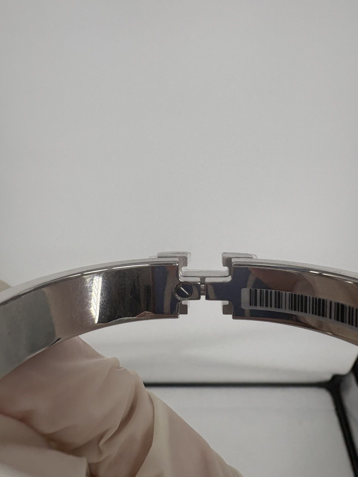 Hermes Hermes Click H Silver Bracelet Size ONE SIZE - 7 Thumbnail