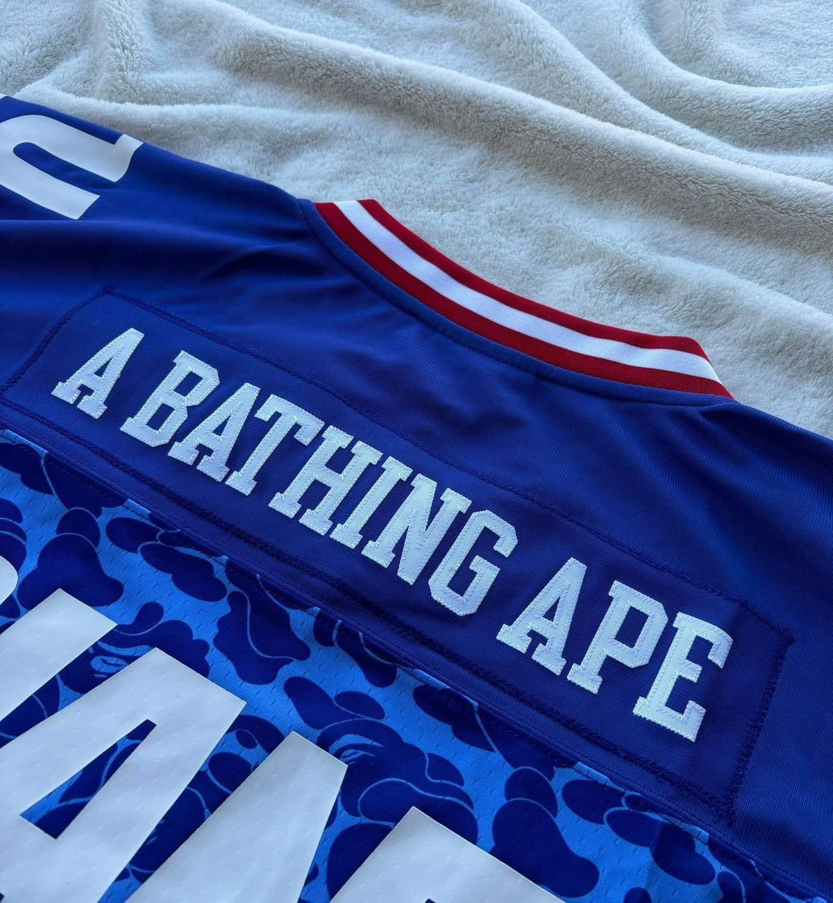 Bape × NFL Bape x NFL Giants Blue Camo Jersey Size US XL / EU 56 / 4 - 5 Thumbnail