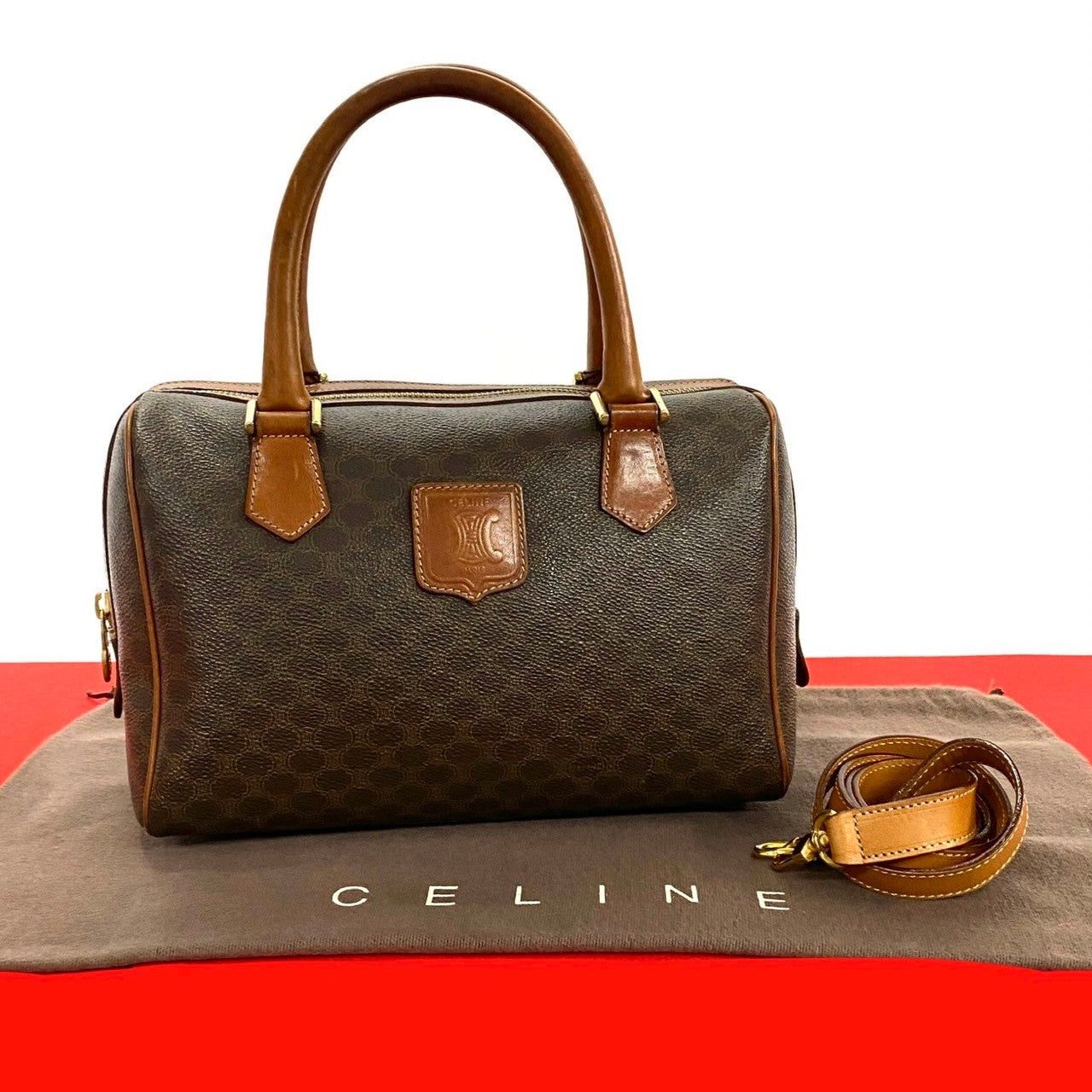 Celine Celine Shoulder Bag Brown Leather Size ONE SIZE - 1 Thumbnail