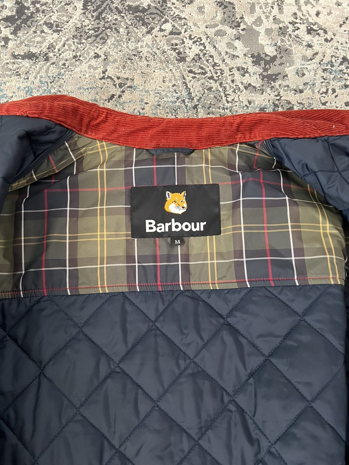 Maison Kitsune Maison Kitsune x Barbour Mens Kenning Quilted Jacket Size US M / EU 48-50 / 2 - 4 Thumbnail