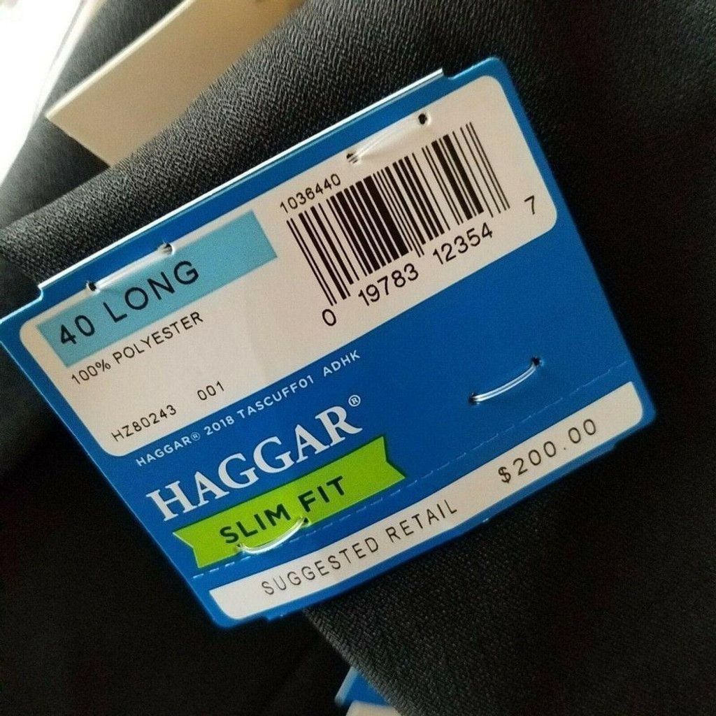 Haggar HAGGAR Slim Fit 2-Button Center Vent Sport C Size US L / EU 52-54 / 3 - 6 Thumbnail