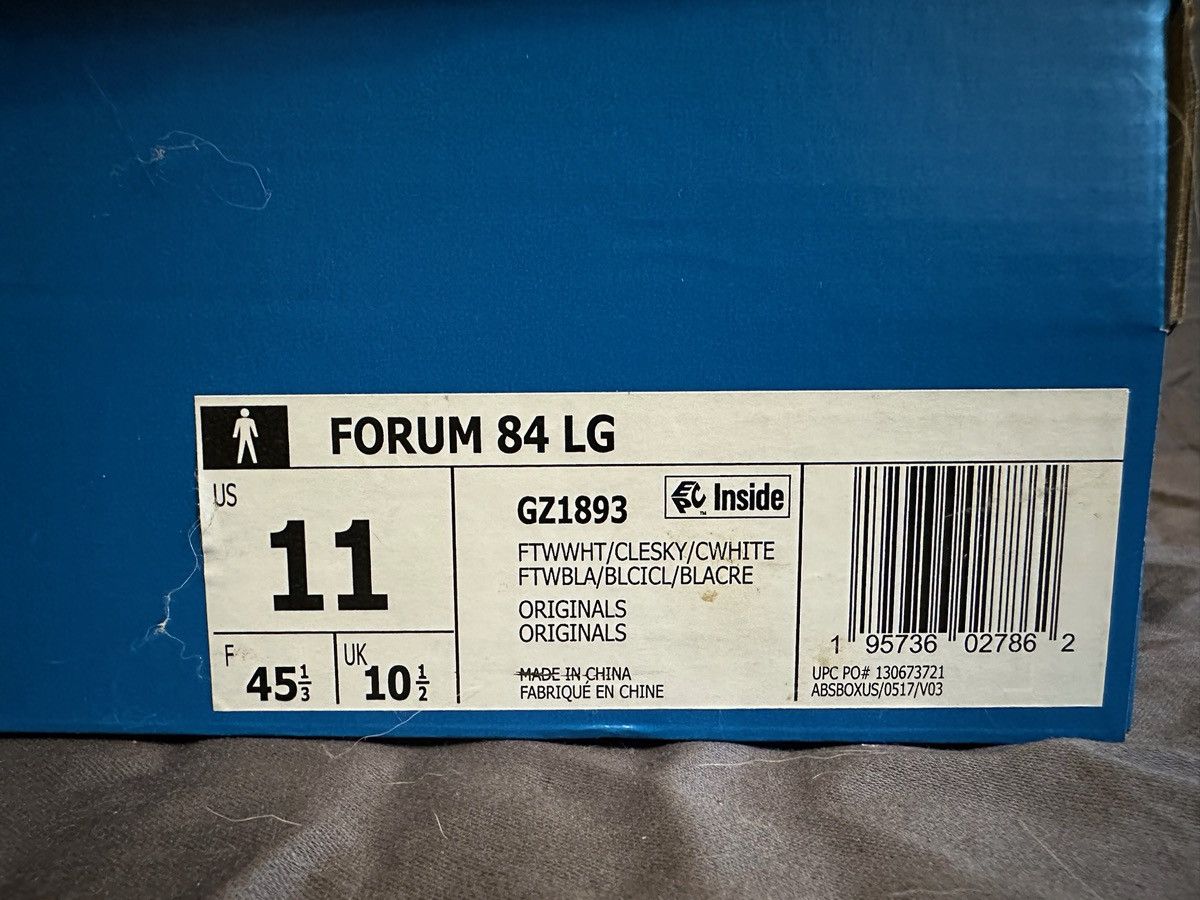 Adidas *NEW* Adidas Originals Forum 84 Low UNC Blue White NIB Size US 10.5 / EU 43-44 - 8 Thumbnail
