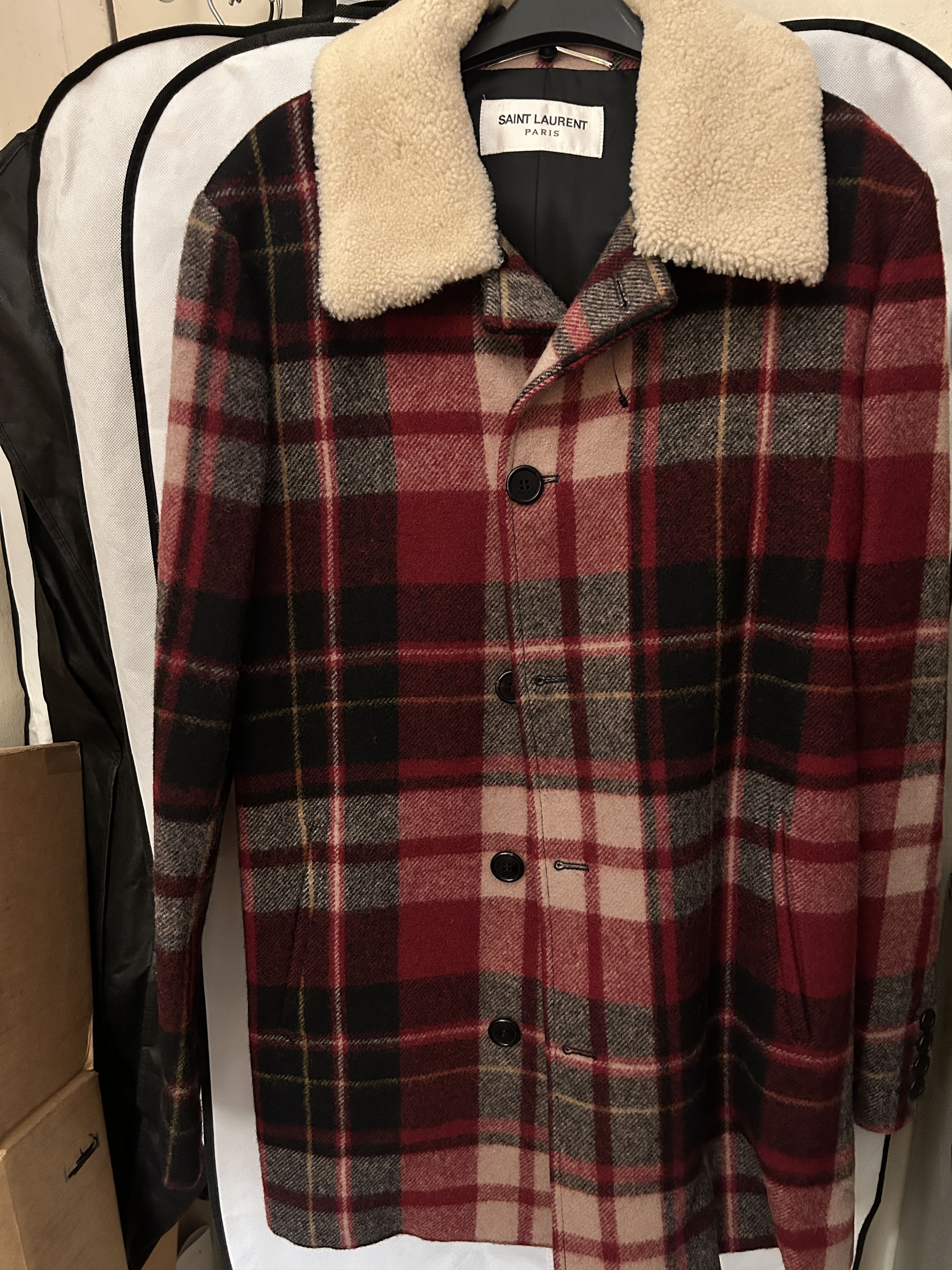 Yves Saint Laurent チェックジャンパー Yves Saint Laurent チェック柄ブルゾン ジャケット メンズ 80's~90's