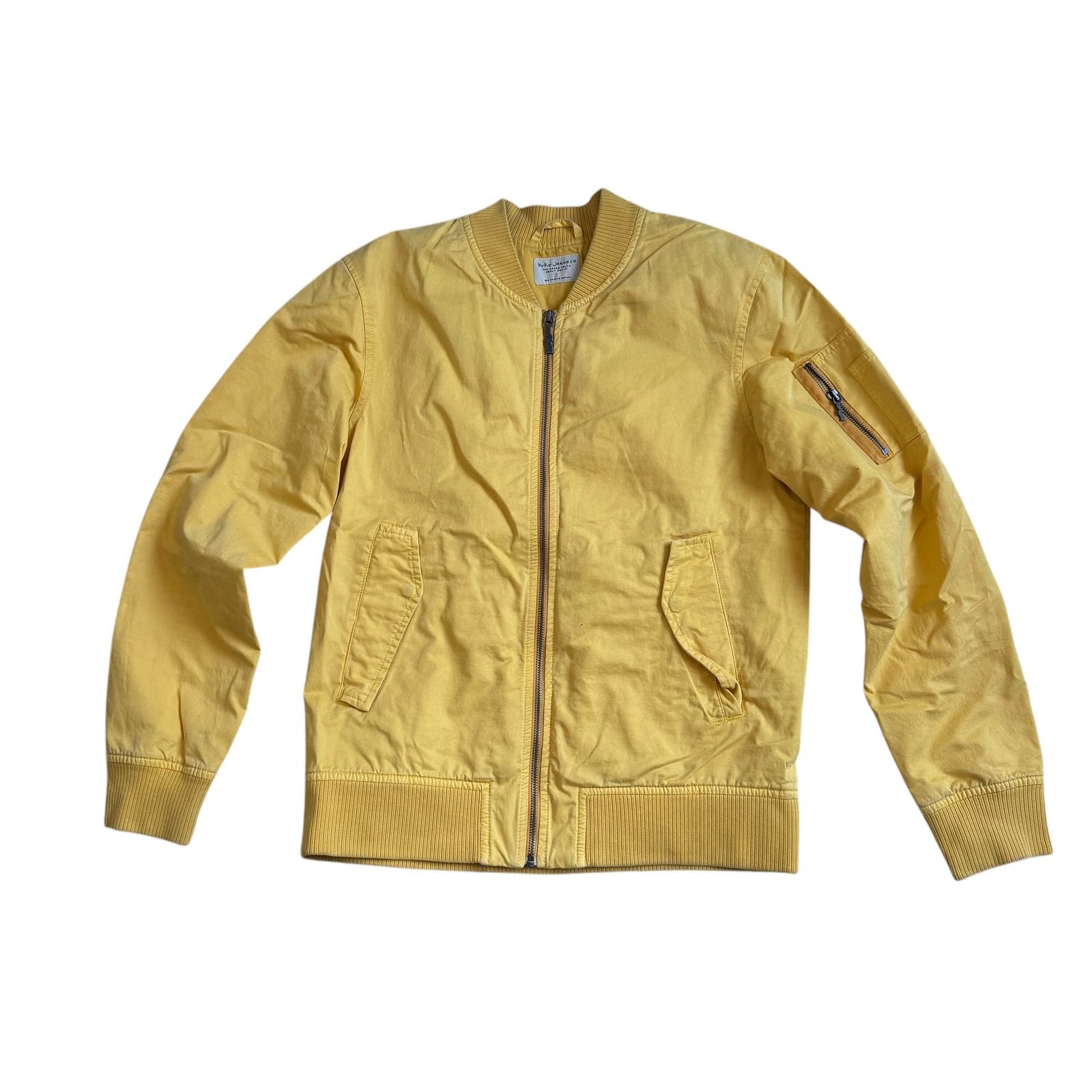 Nudie Jeans Nudie Jeans Alexander Bomber Jacket Sun Yellow Size US S / EU 44-46 / 1 - 2 Thumbnail