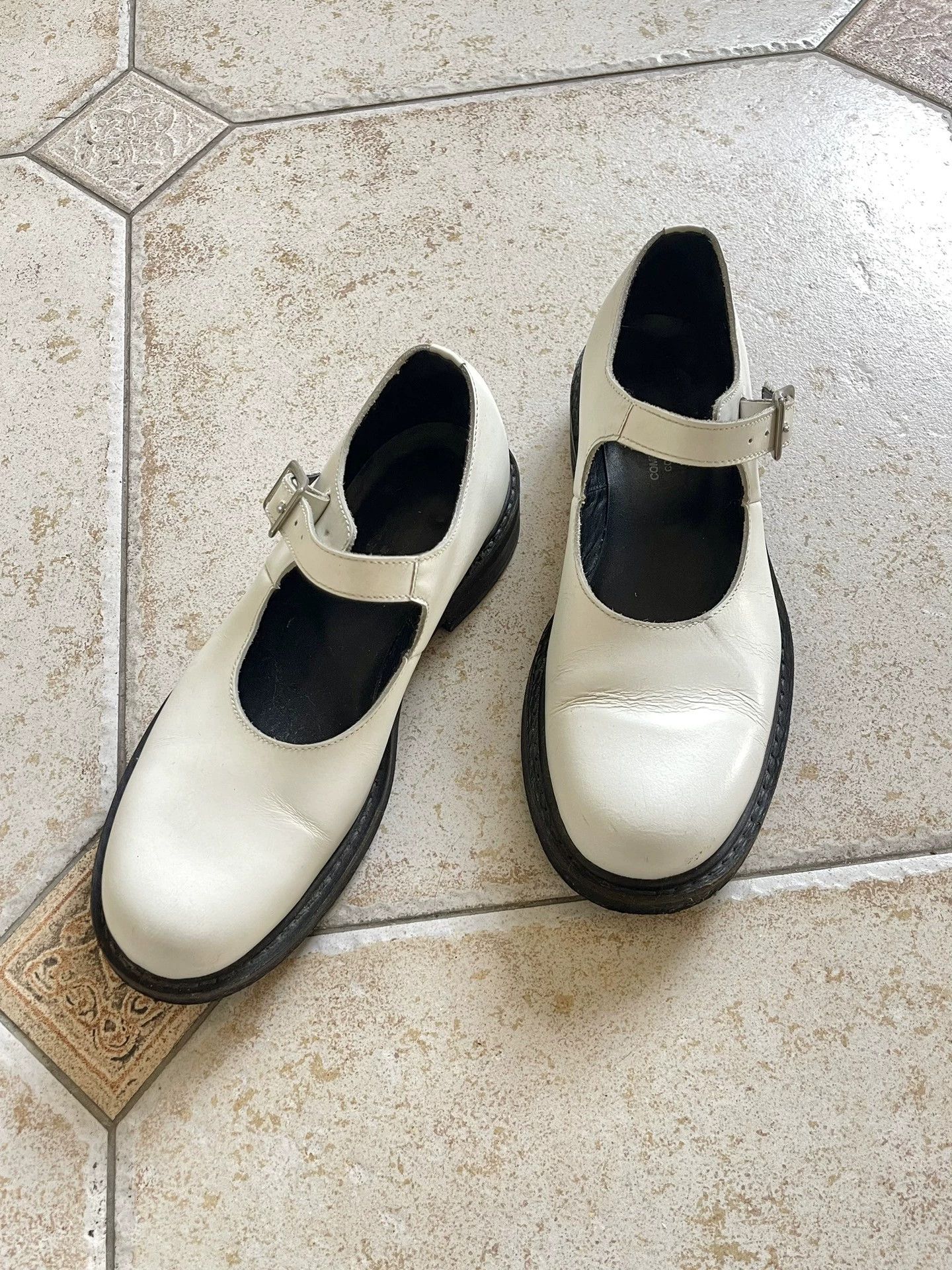 Comme des Garcons CDG Rei Kawakubo women's Mary Jane buckle shoes 38-40 Size US 7.5 / IT 37.5 - 1 Thumbnail