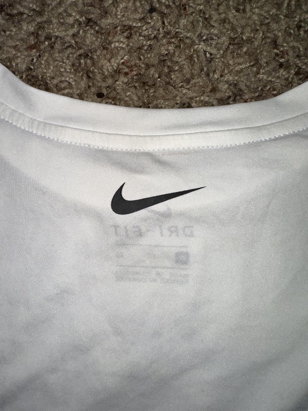 Nike Nike Women’s Air White Crop Top Shirt Size L / US 10 / IT 46 - 7 Thumbnail