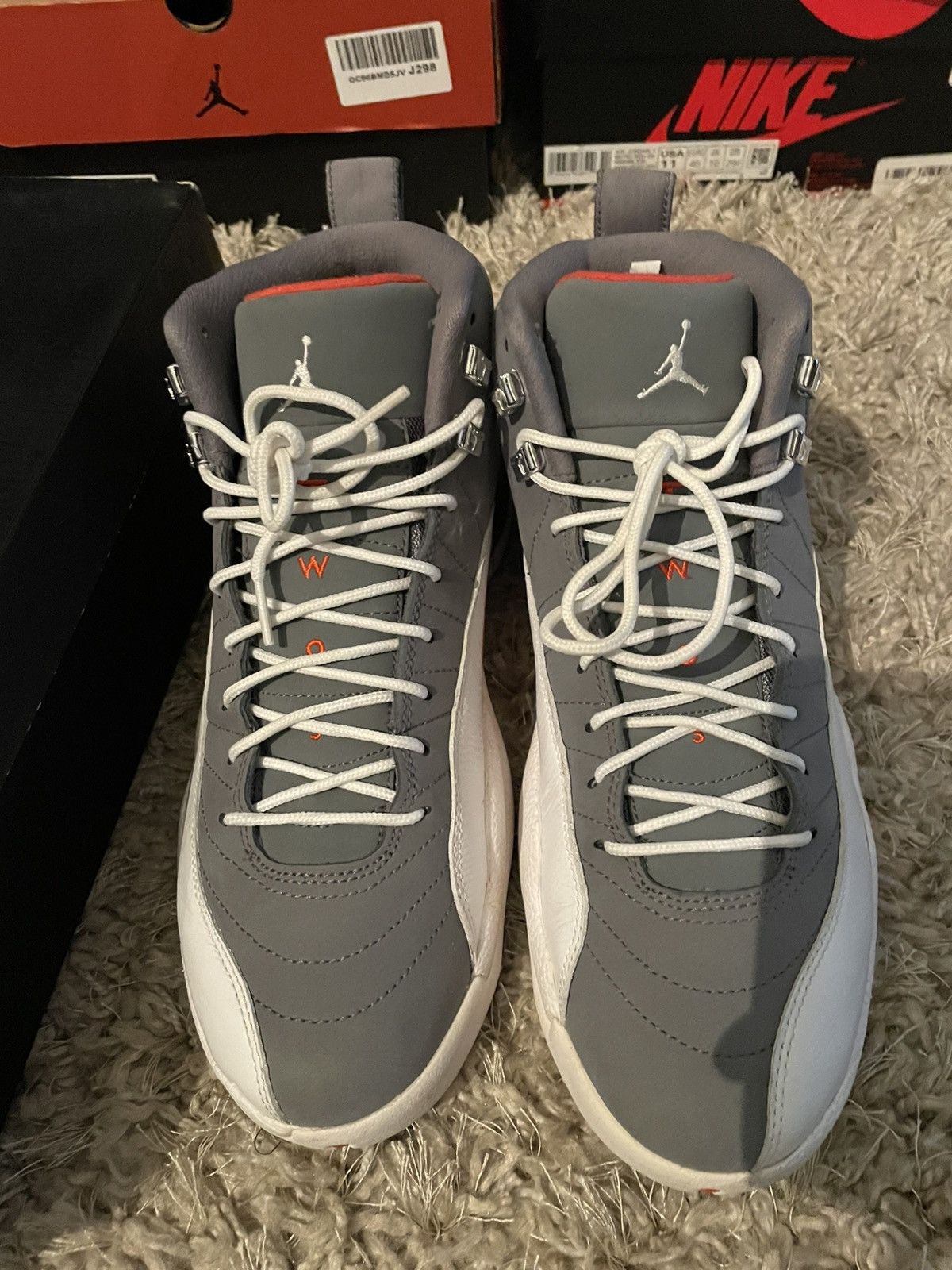 Jordan Brand Jordan 12 Cool Grey Size US 9.5 / EU 42-43 - 5 Thumbnail