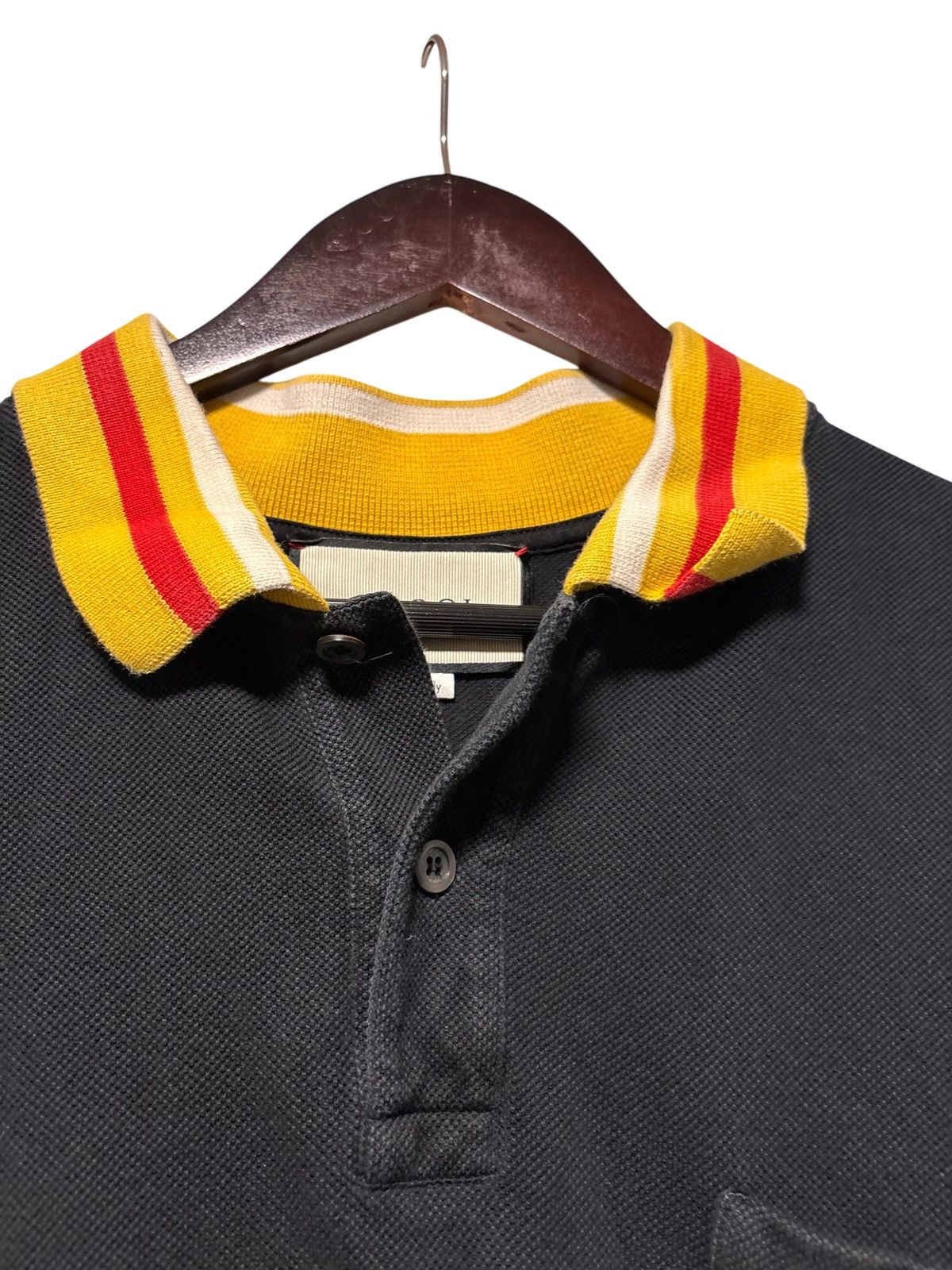 Gucci Gucci Mens 2XL Badge Polo Shirt Kanoko Short Sleeve Size US XXL / EU 58 / 5 - 4 Thumbnail