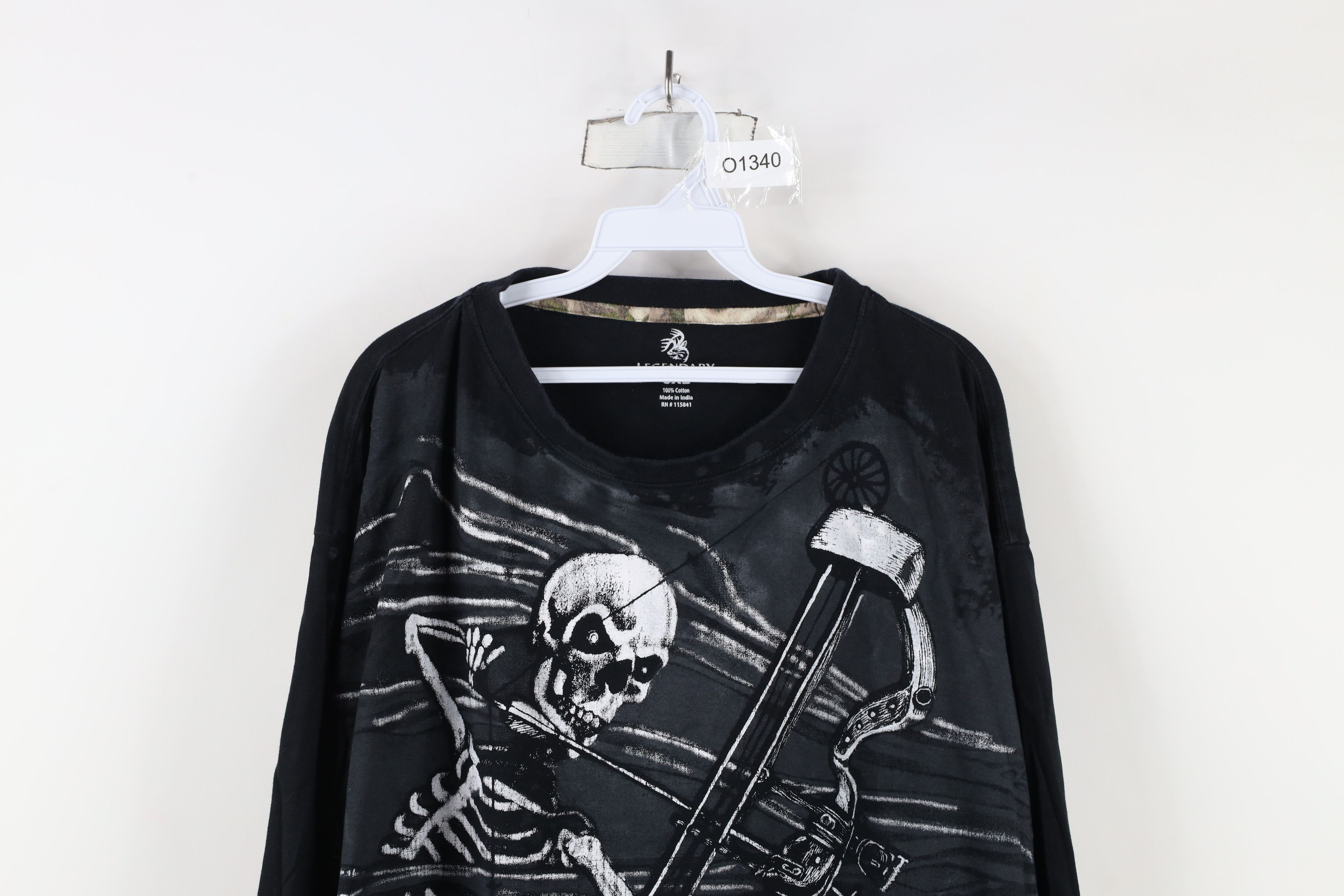 Vintage Vintage Y2K Streetwear Archery Bow Long Sleeve T-Shirt Size US XXL / EU 58 / 5 - 2 Thumbnail