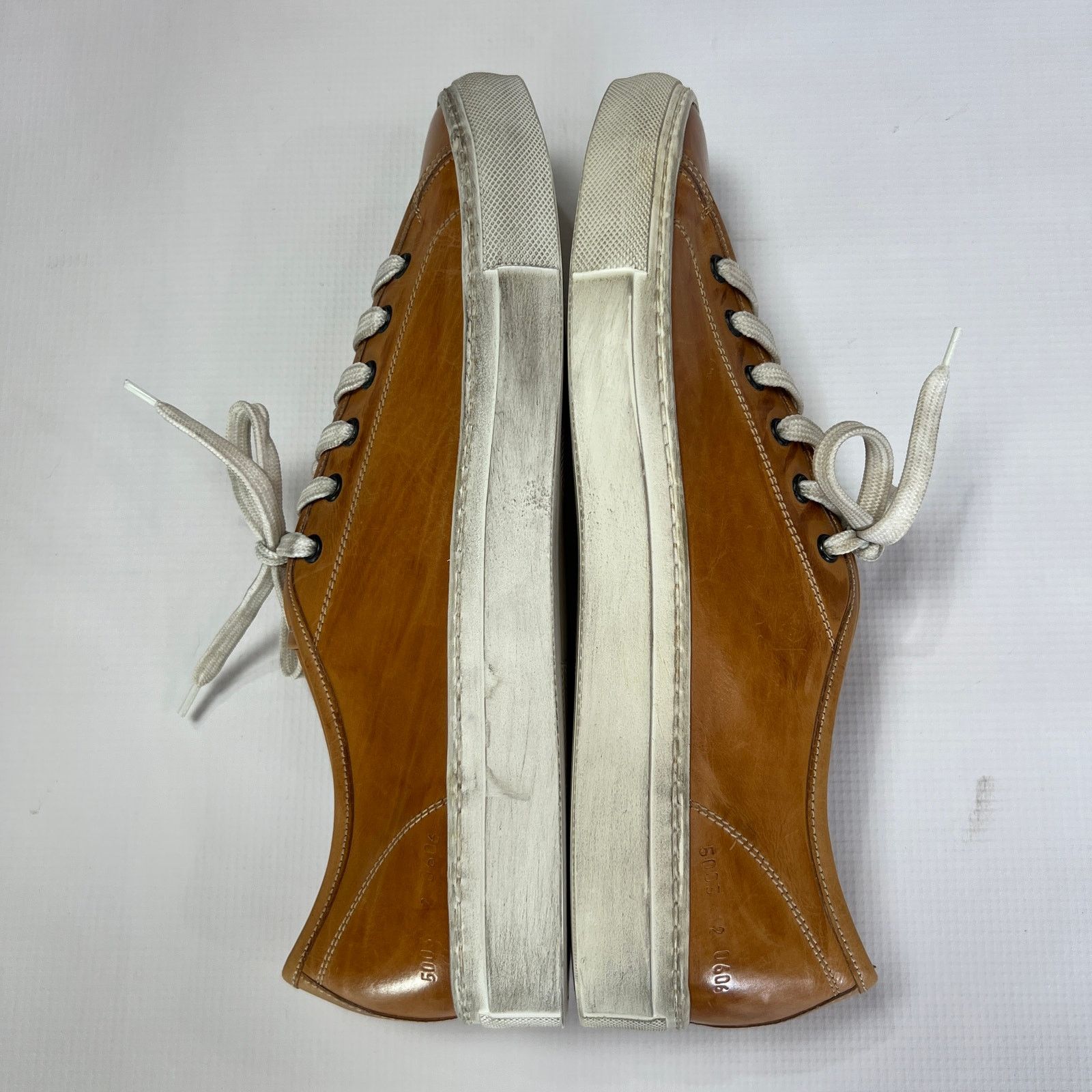 Common Projects Common Projects Tournament Low Tan Polished Leather Italy Size US 9 / EU 42 - 8 Thumbnail