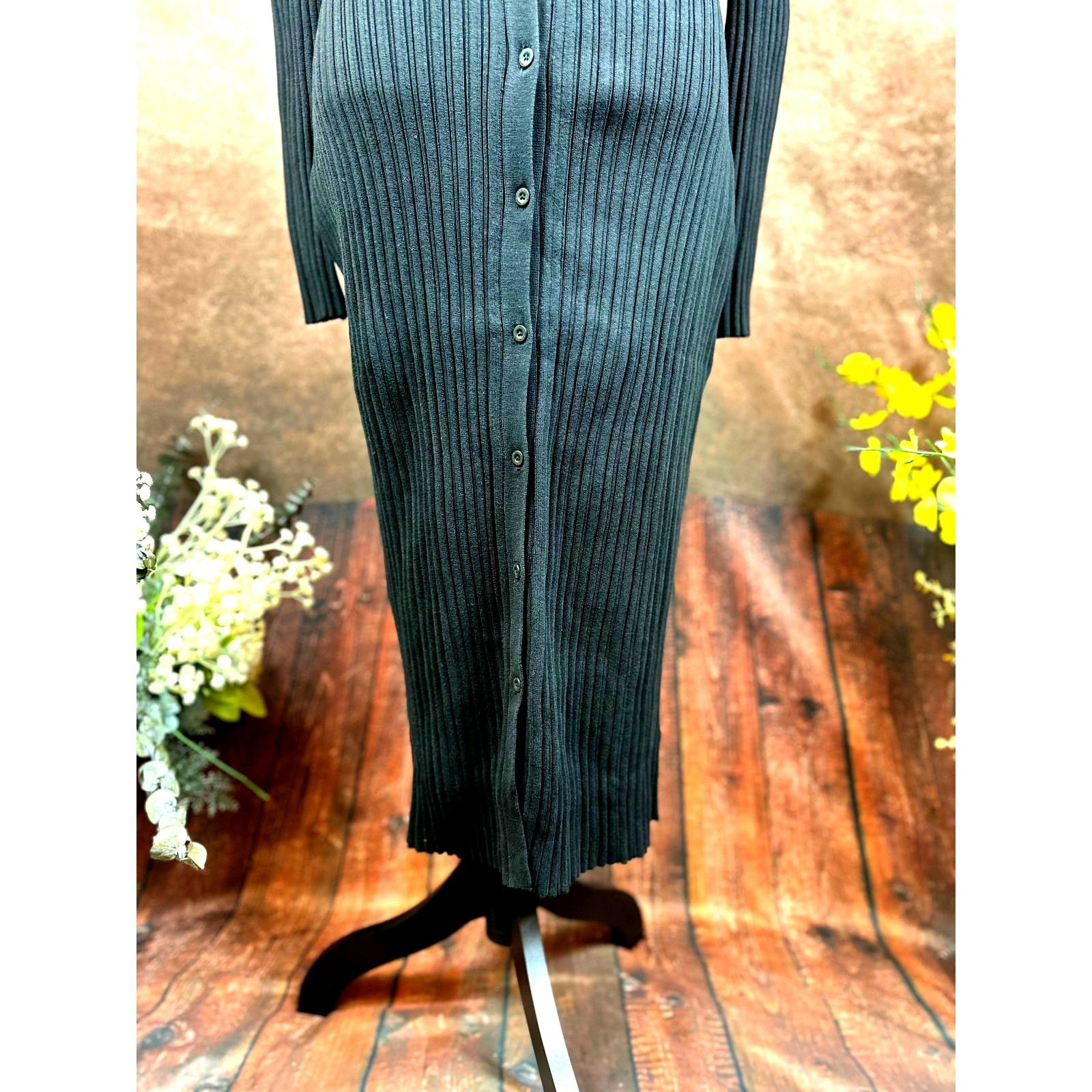 Other LITA By Ciara Rib Cardigan Button Front Midi Dress Black M Size M / US 6-8 / IT 42-44 - 17 Thumbnail