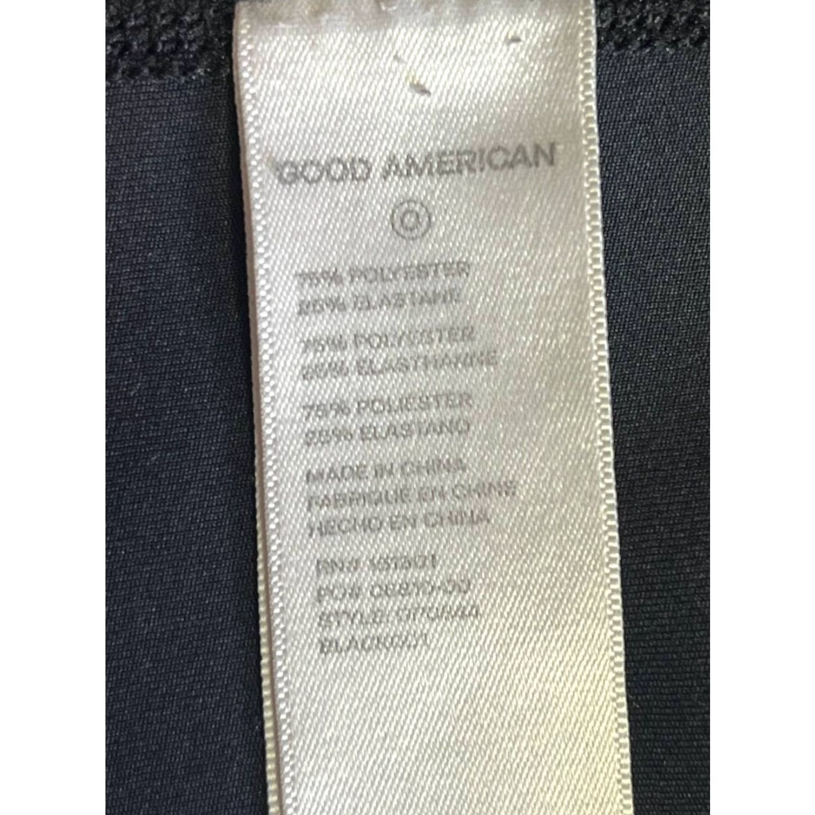 Good American GOOD AMERICAN Leggings Corset Seam Black Compression Size 0 Womens Fit Size XS / US 0-2 / IT 36-38 - 6 Thumbnail