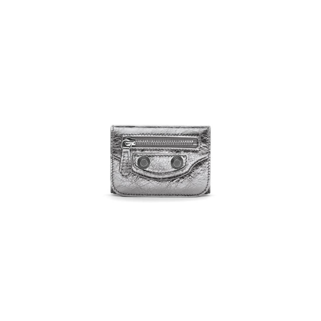 Balenciaga o1tr1nto0525 Size: OS / Le Cagole Mini Wallet Metallized Size ONE SIZE - 1 Thumbnail