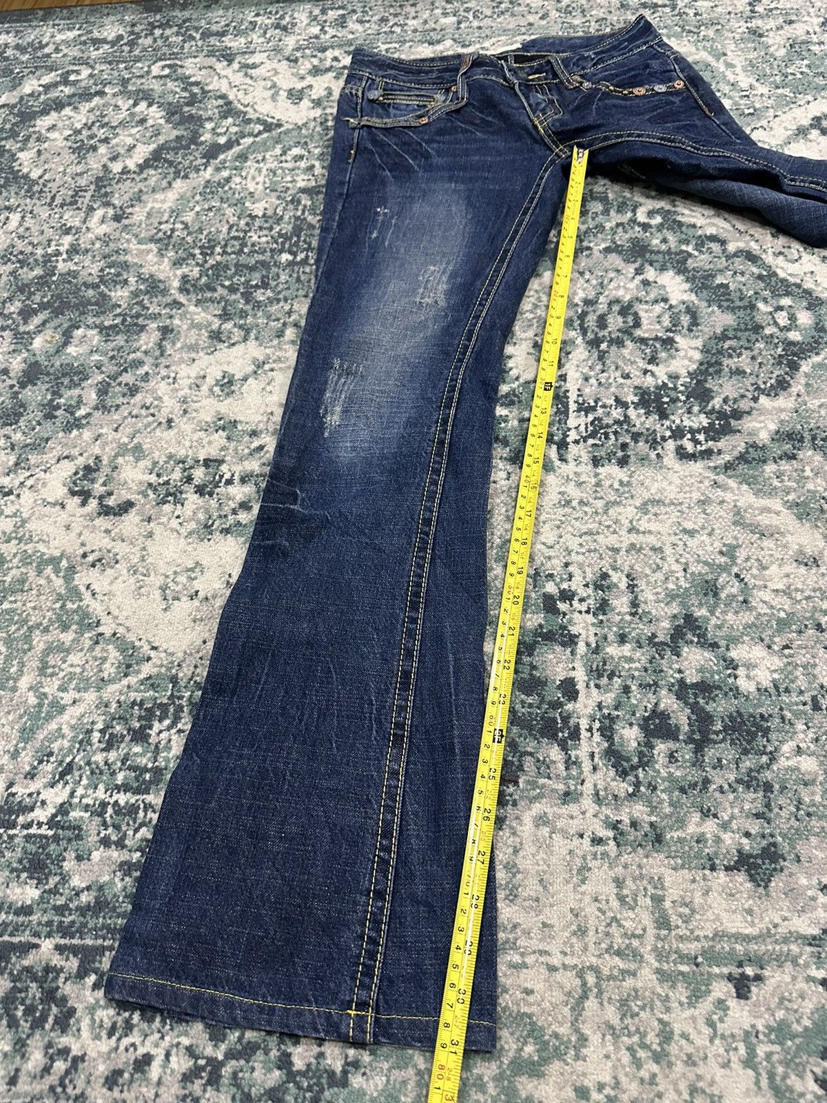 Japanese Brand Japanese Brand Studded Pocket Flare Denim Size US 28 / EU 44 - 15 Thumbnail
