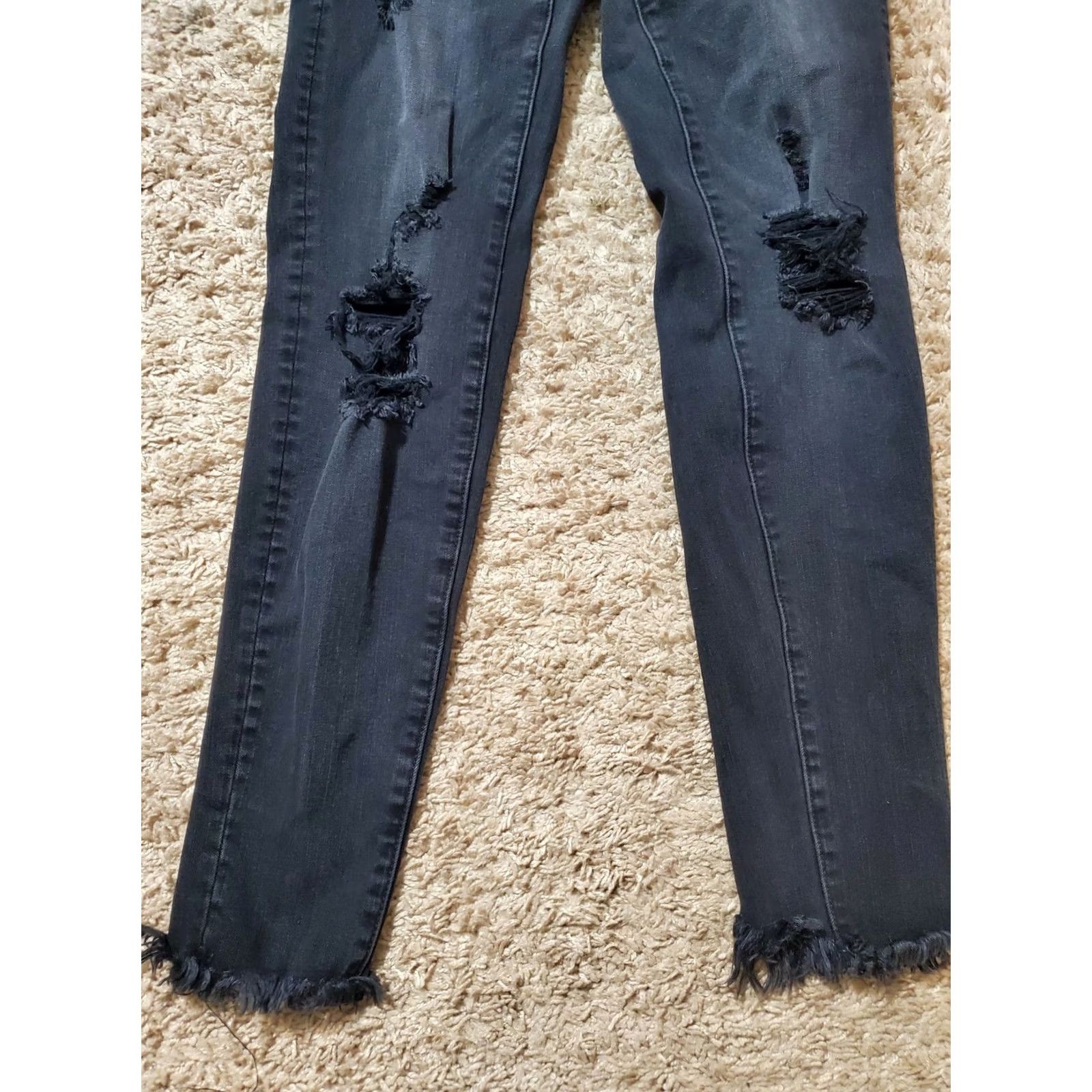 American Eagle Outfitters VINTAGE American Eagle Outfitters Super Stretch X4 Super Low Jegging Jeans Skiny? Size 42" / US 20 - 6 Thumbnail