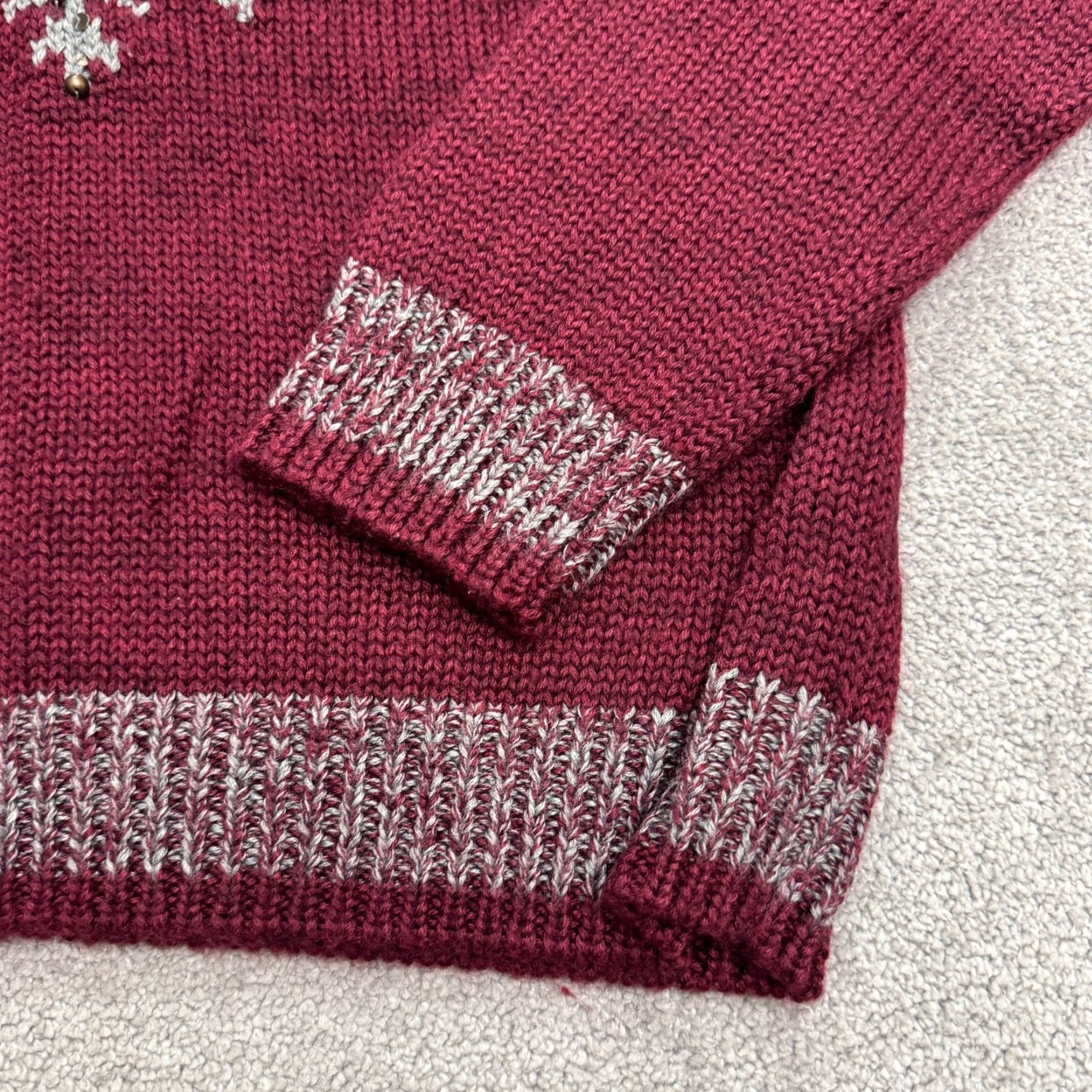 Orvis Vintage Orvis Wool Acrylic Pullover Sweater Women Large Red Holiday Christmas Fall Winter Size L / US 10 / IT 46 - 4 Thumbnail