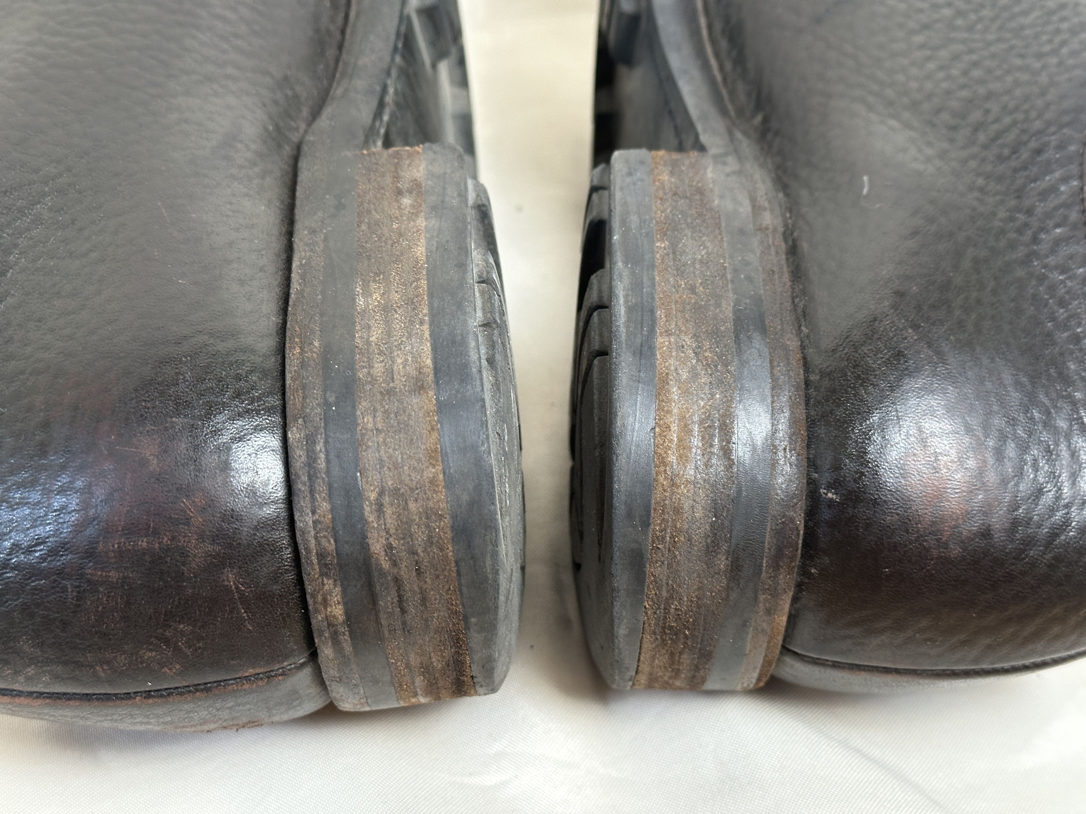 Prada Prada dark brown pebble grain leather moc-toe lace-up Size US 10 / EU 43 - 7 Thumbnail
