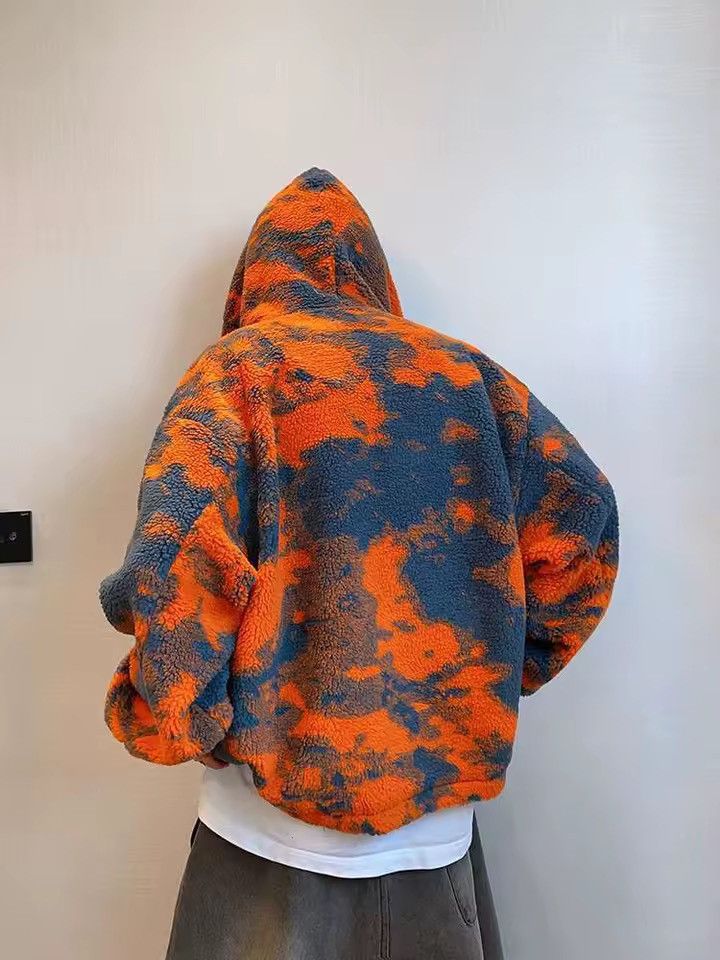 Other Polar Fleece Streetwear Jacket Tie Dye Warm Zipper Outdoor Size US L / EU 52-54 / 3 - 8 Thumbnail