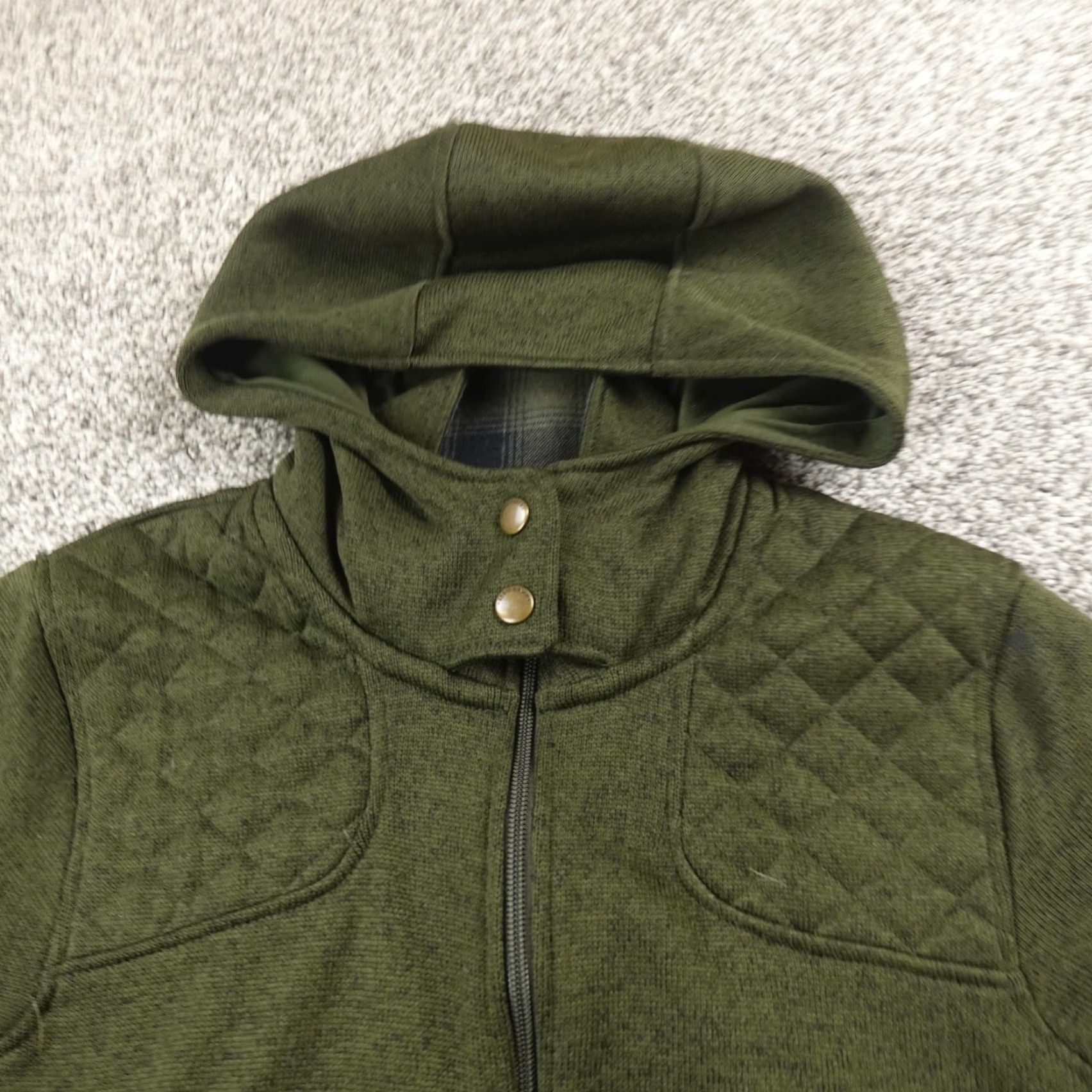Eddie Bauer Eddie Bauer Jacket Womens L Green Fleece Hooded Quilted Full Zip Outdoor Coat Shirt? Size L / US 10 / IT 46 - 2 Thumbnail