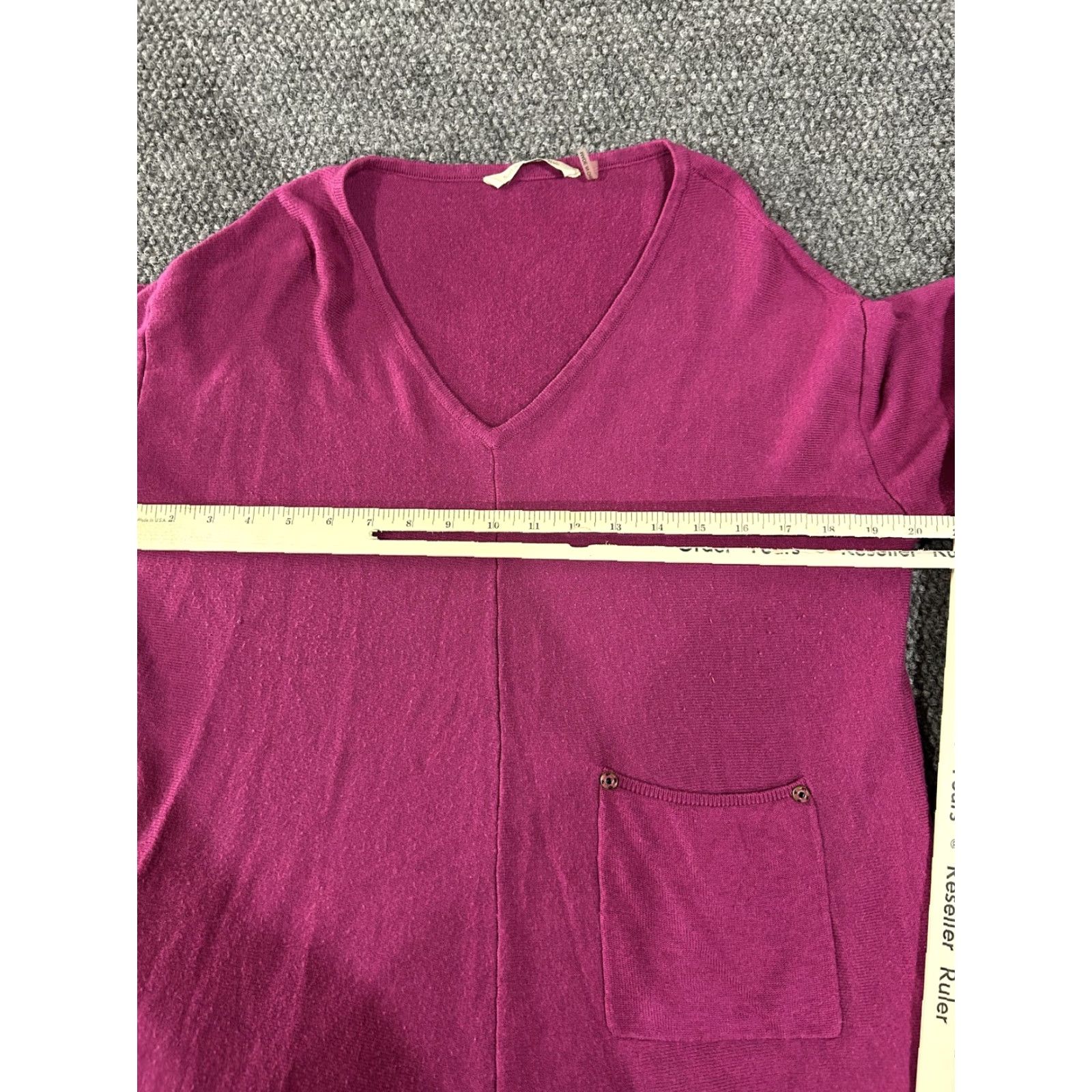 Soft Surroundings VINTAGE? No. Soft Surroundings Sweater Dress Womens L Pink V-Neck Tunic Long Sleeve Knit—Casual, 3/4 Sleeve, Pullover, Solid Knit Dress Size L / US 10 / IT 46 - 6 Thumbnail