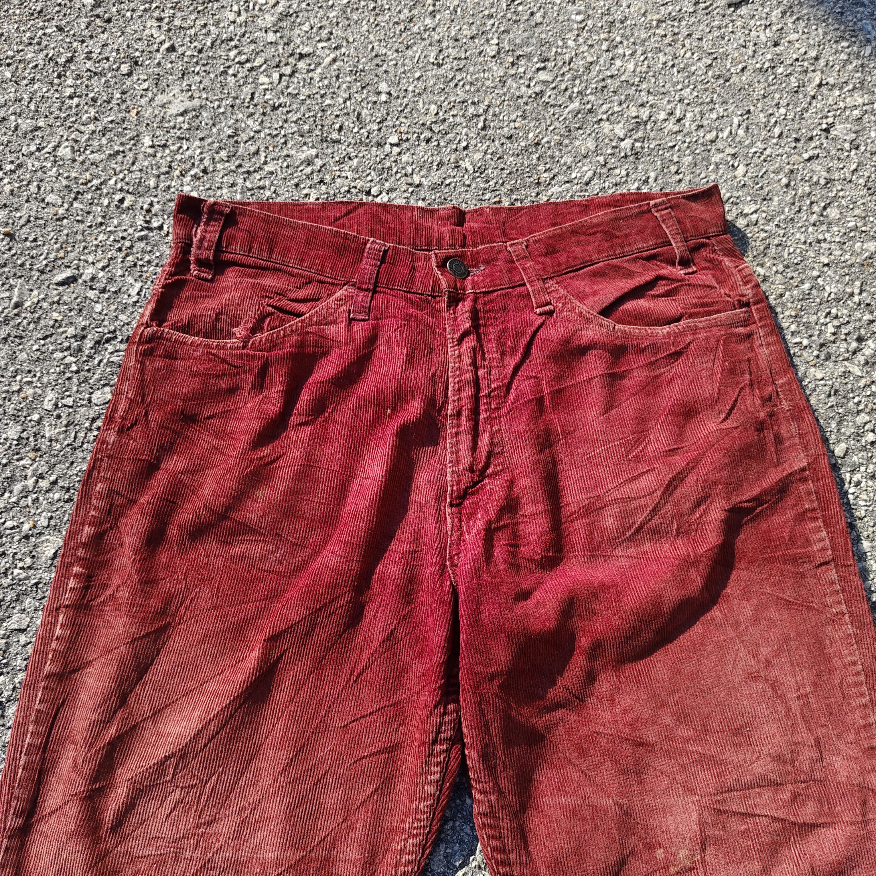 Levi's Rare Vintage 70s Levi's Big E Corduroy Flare Boot Cut Pant Size US 32 / EU 48 - 6 Thumbnail